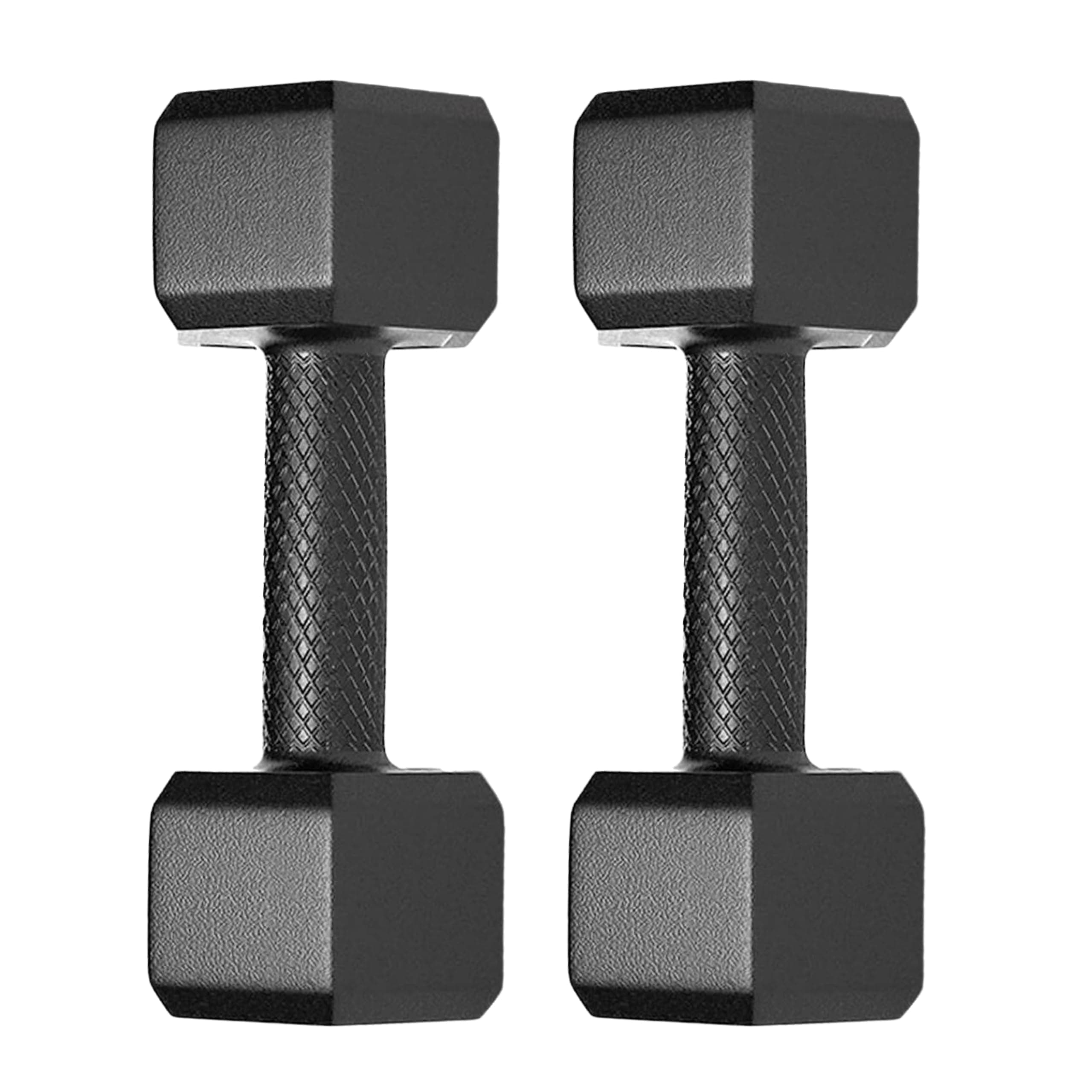 Protoner Pair Of 3 Kg Each Pvc Dumbbells Set Hex, Black
