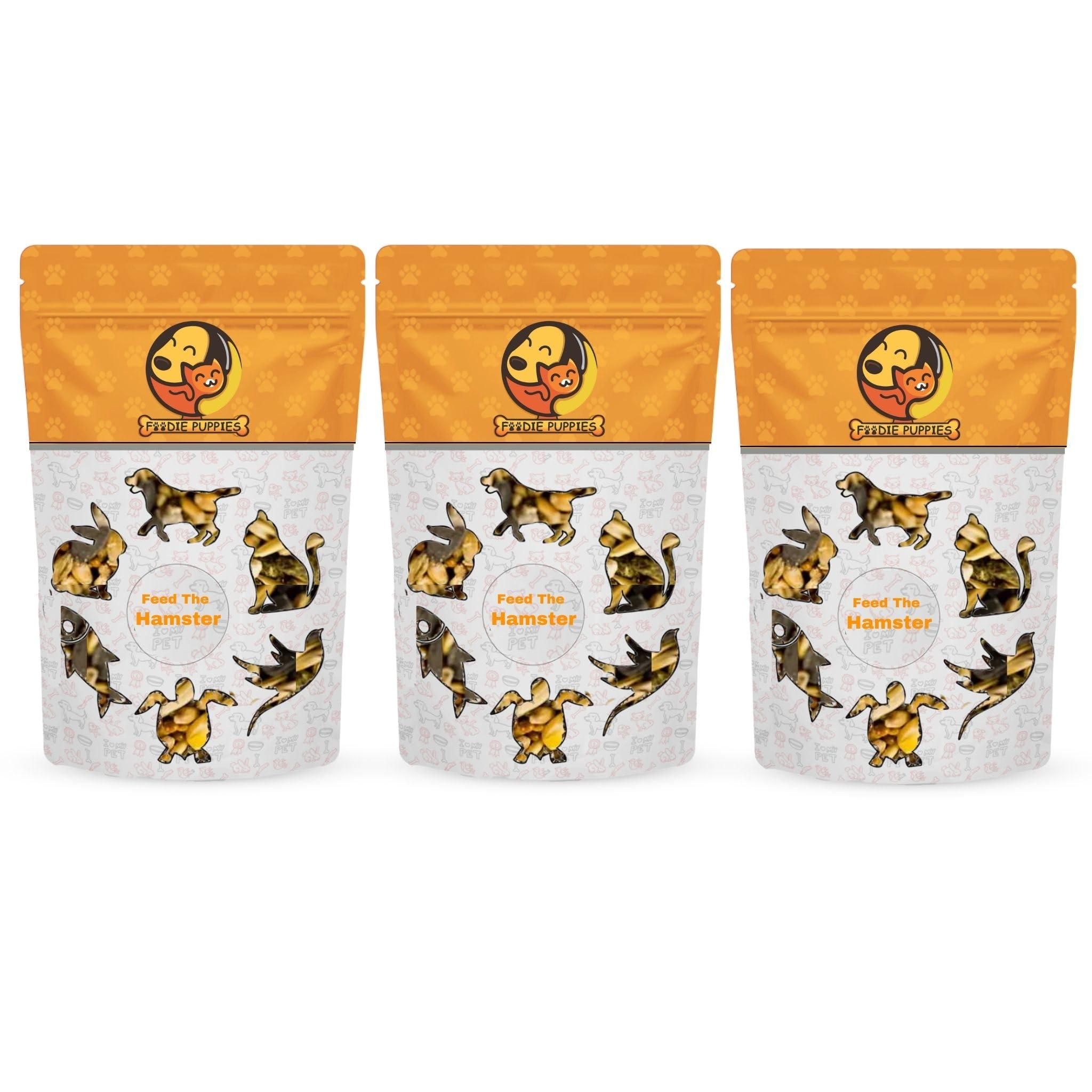 Foodie Puppies Premium Hamster Food Pellets Highly Nutritious Diet Essential Ingredients for a Healthy and Active Lifestyle for Your Hamster (Pouch - Hamster Food, 3Kg)