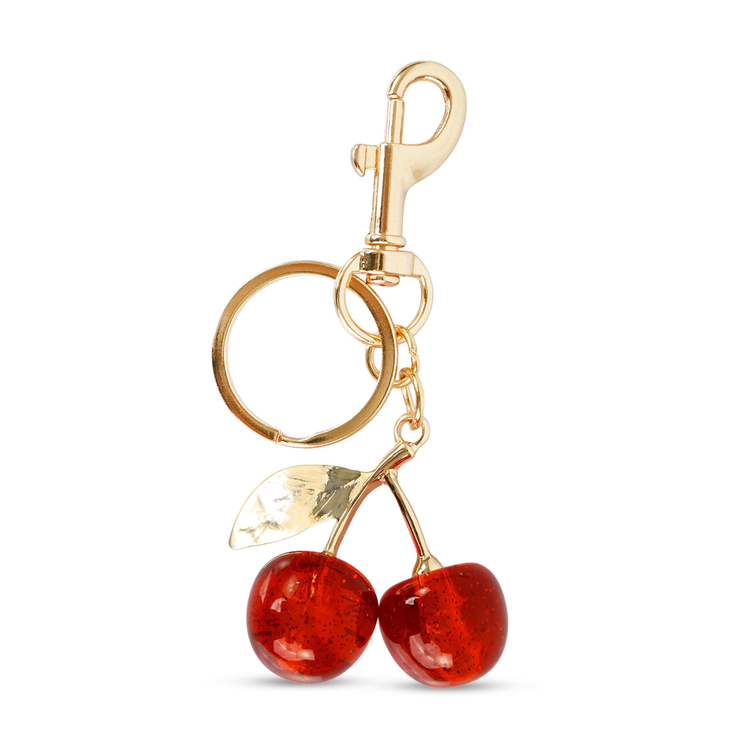 Storite Elegant Cherry Bag Charm Cute Acrylic Handbag Pendant