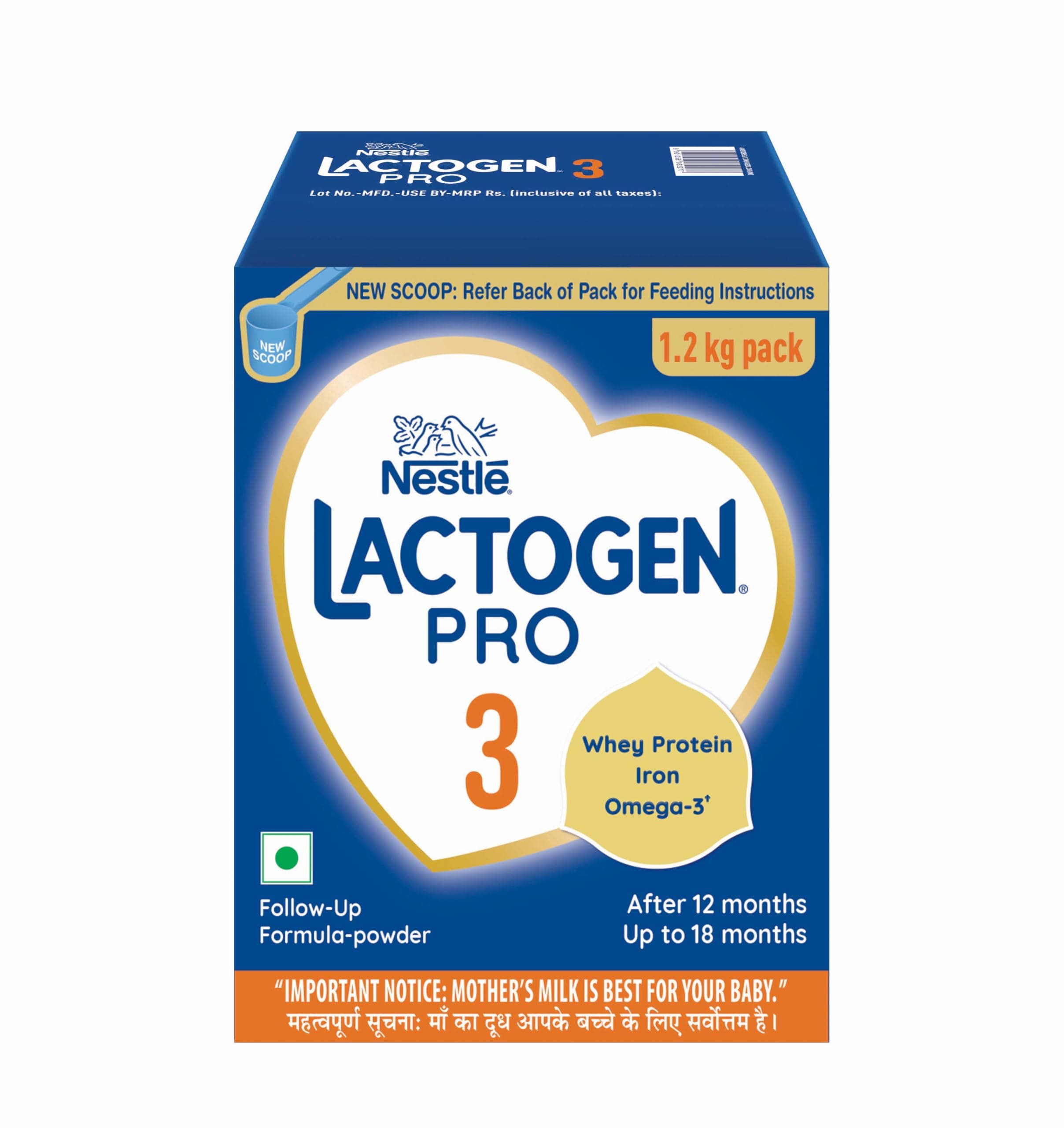 Nestlé LACTOGEN PRO 3, Follow-Up Formula, 12-18 Months, 1.2kg