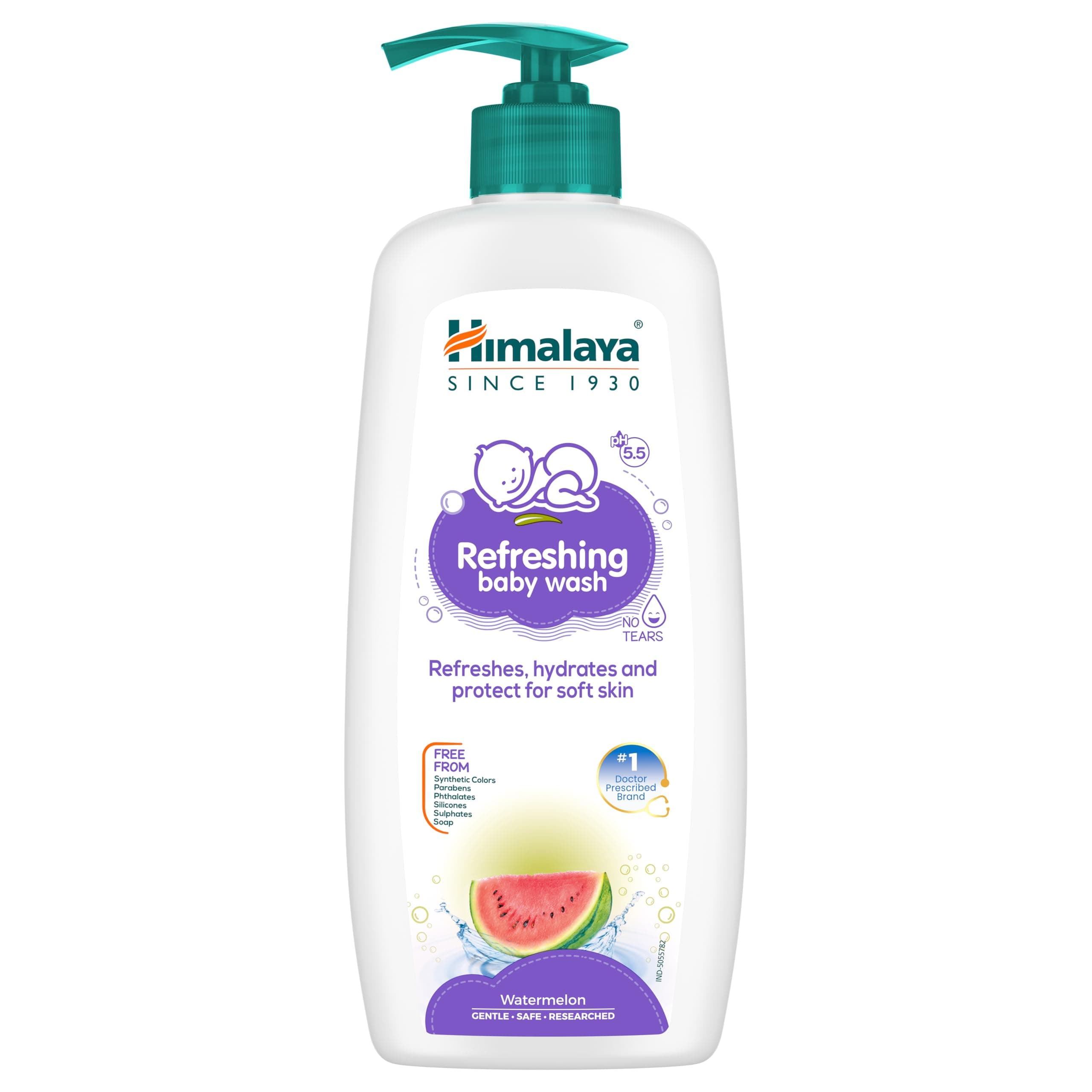 Himalaya Refreshing Baby Wash|pH5.5|NoTears|Cleanses & Refreshes Skin|400ml
