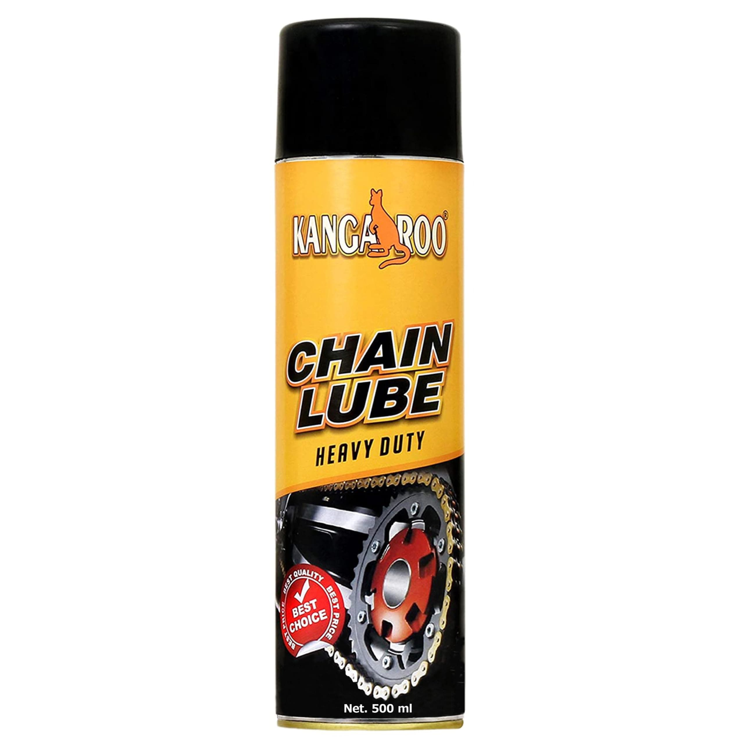 Kangaroo Chain Lube Spray For Bikes (500 Ml) Long-lasting Lubrication | Anti-rust & Corrosion Protection | High Performance In All Weather | For All Motorcycle Chain Types