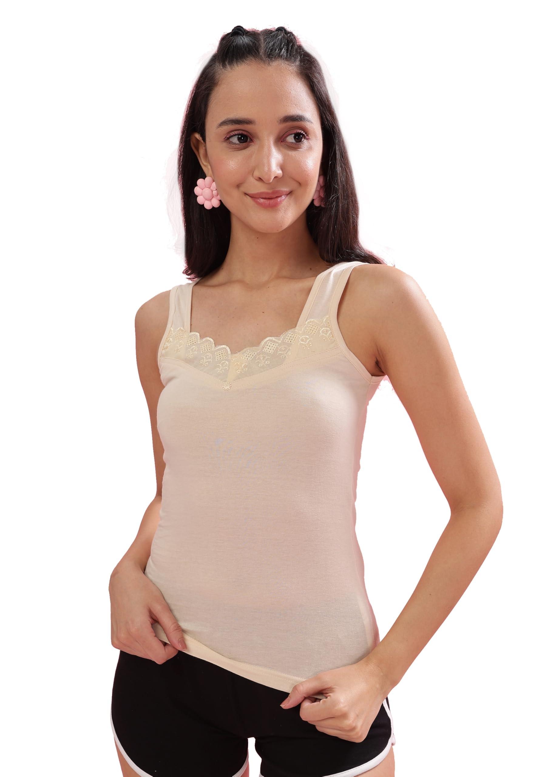Dollar Pack of 1 Combed Cotton Camisole (MMBB-371-R3/24-SKN-PO1_XXL)