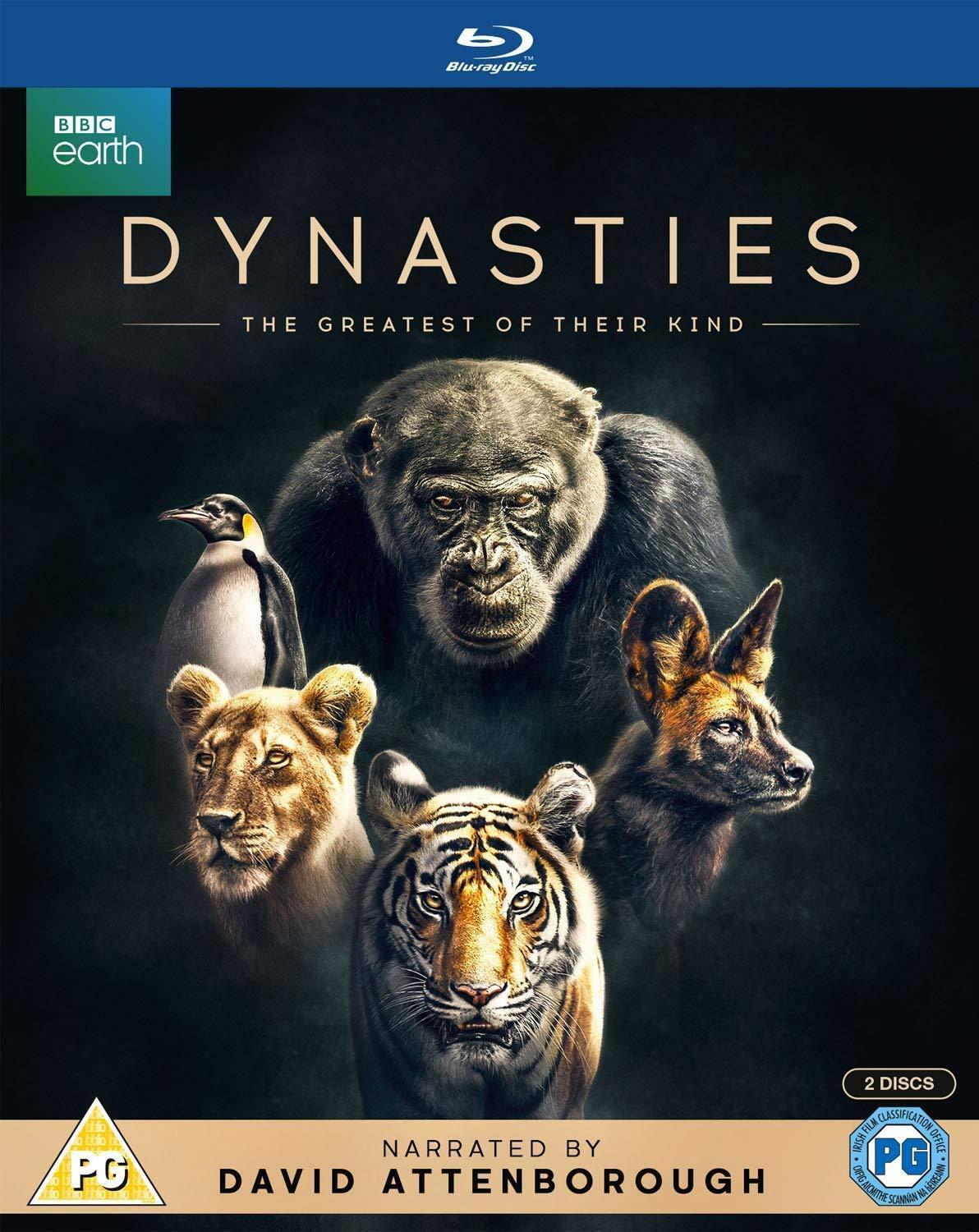 Dynasties (Uncut) [Blu-ray] (2018) | Imported from UK | BBC | 291 min | 2 Discs | Documentary | Narrator: David Attenborough