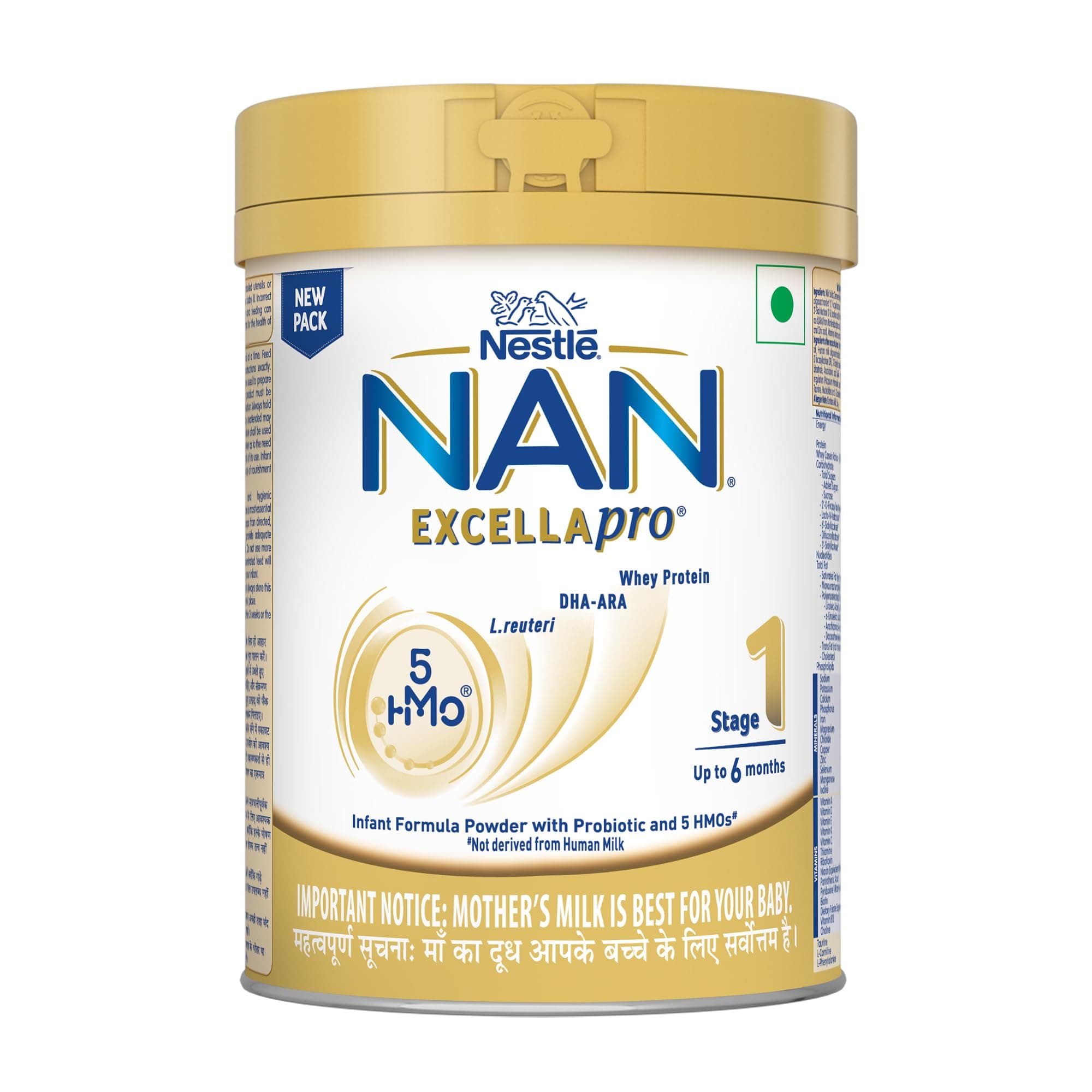 NAN EXCELLAPRO Stage 1 | Infant Formula 0-6 Months | 5 HMOs | 400g