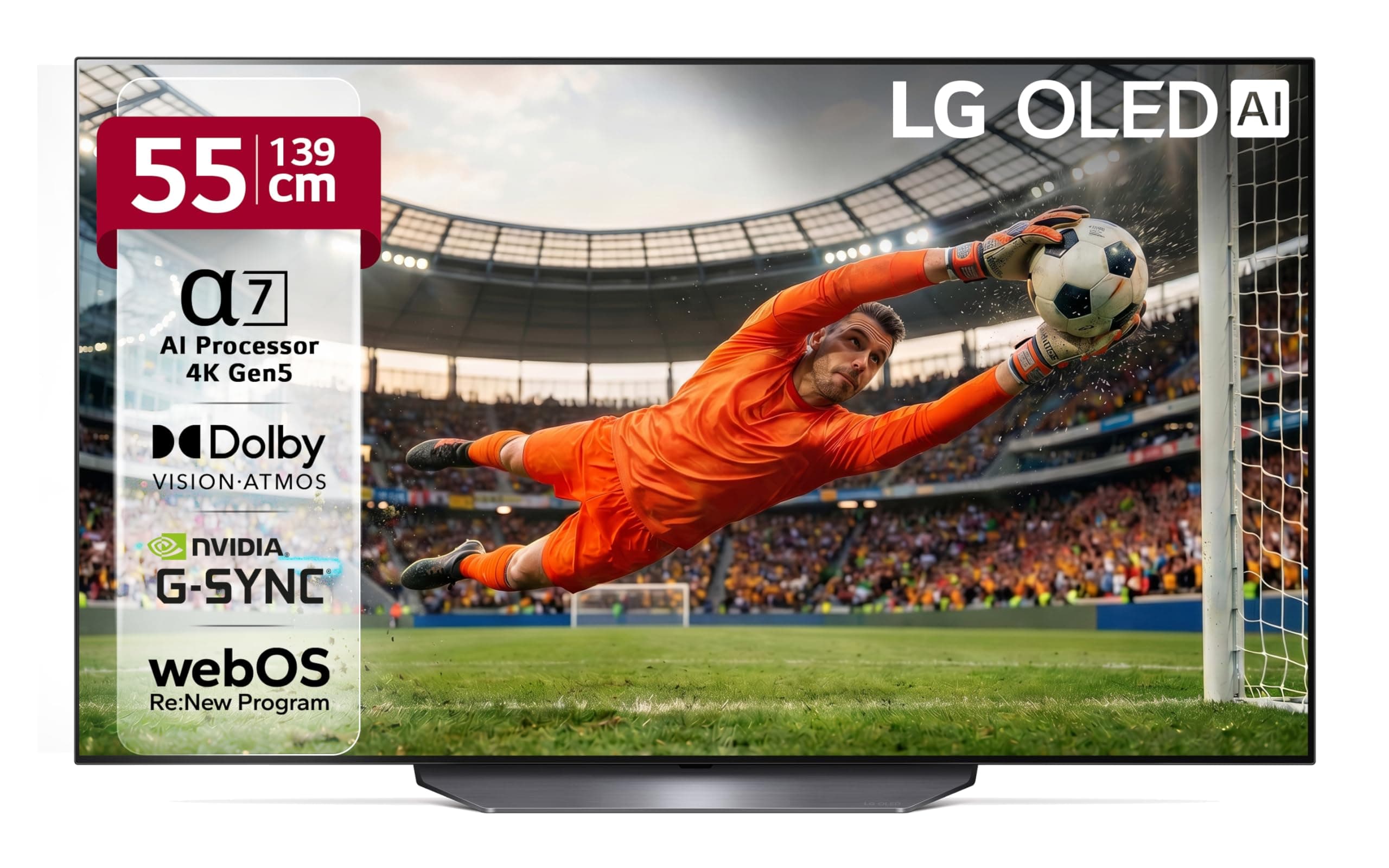 LG 139 cm (55 inches) B2 AI Series 4K Ultra HD (3840 x 2160) Smart webOS OLED TV 55B2PSA 2022