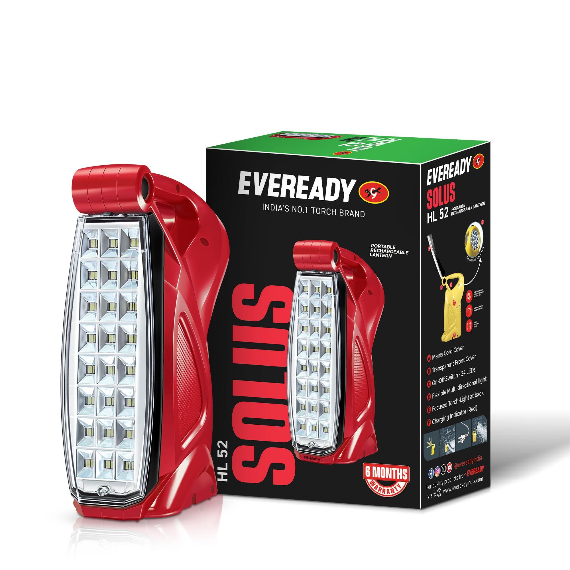 Eveready Hl52, Rechargeable 4.8w Lantern Cum Emergency Torch