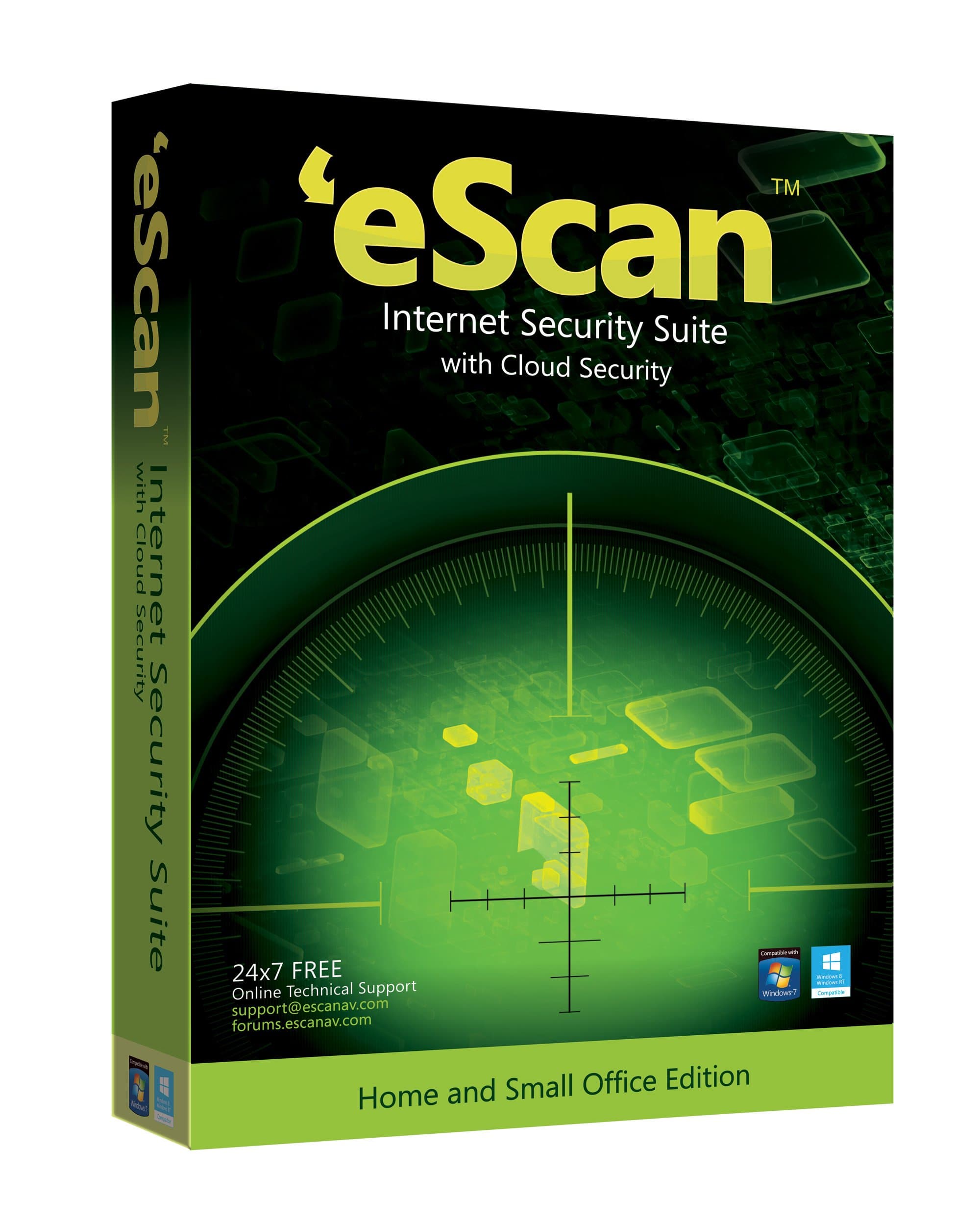 ESCANAV eScan Internet Security Suite with Cloud Security Version 14 - 1 User, 1 Year (CD)