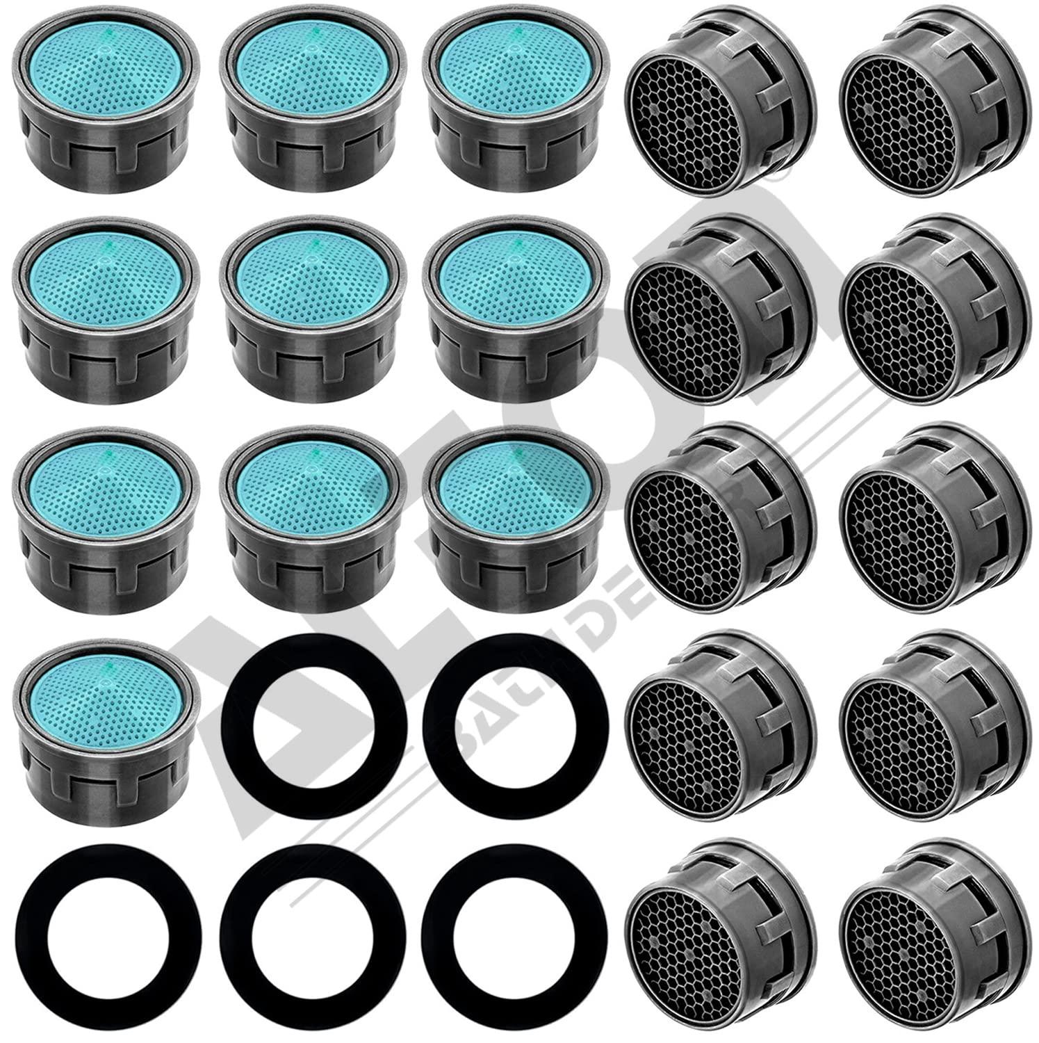 ALTON ALD345, 20-Piece Replacement Water Aerator Tap and Faucet Foam, Blue