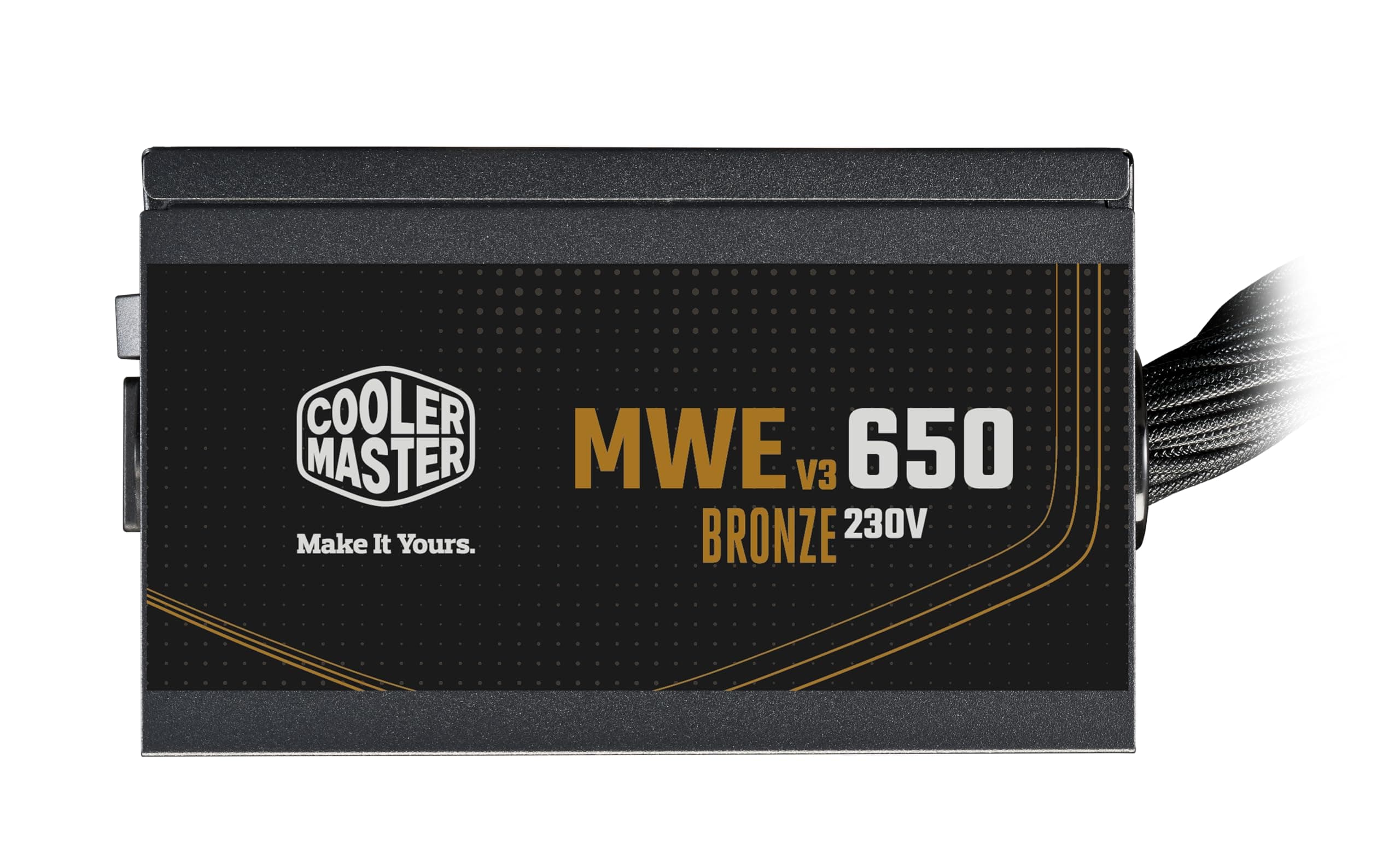 Cooler Master MWE 650 V3 Bronze ATX 3.1 Power Supply - Non Modular | 80 Plus Bronze Certified | Quite HDB Fan | DC-to-DC Circuit Design | ATX 3.1 Version | Ready for RTX 50 Series GPU | 650 Watt