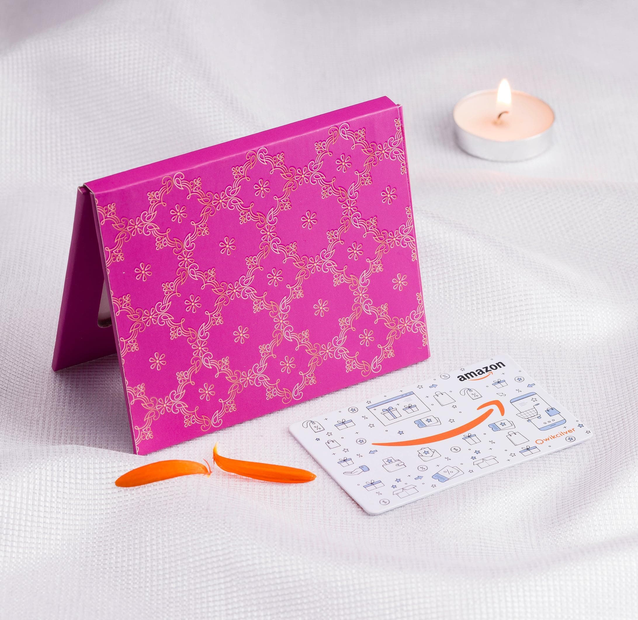 Amazon Pay Physical Gift Card | Pink Festive Box | Ideal birthday, wedding, marriage, anniversary, house warming, farewell gift for man, woman, husband, wife, couples, friends, colleagues