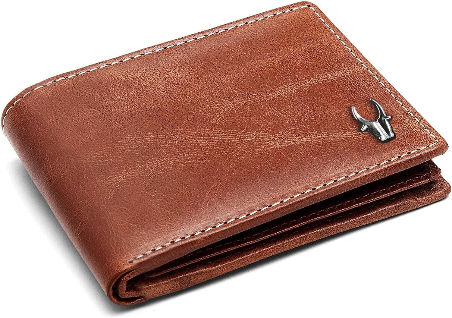 WildHorn Genuine Leather Wallet for Men | Slim Bifold Wallet with RFID Blocking | Multiple Card Slots & Coin Pocket | Premium Leather Mens Wallet
