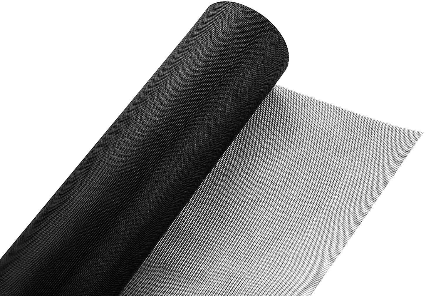LifeKrafts 120 GSM Fiberglass Windows Mosquito Net Roll. DIY Cut to Any Size, for Small & Big Windows. Highly Durable and Best in Class (Size 120cms*20meter, Black Color)