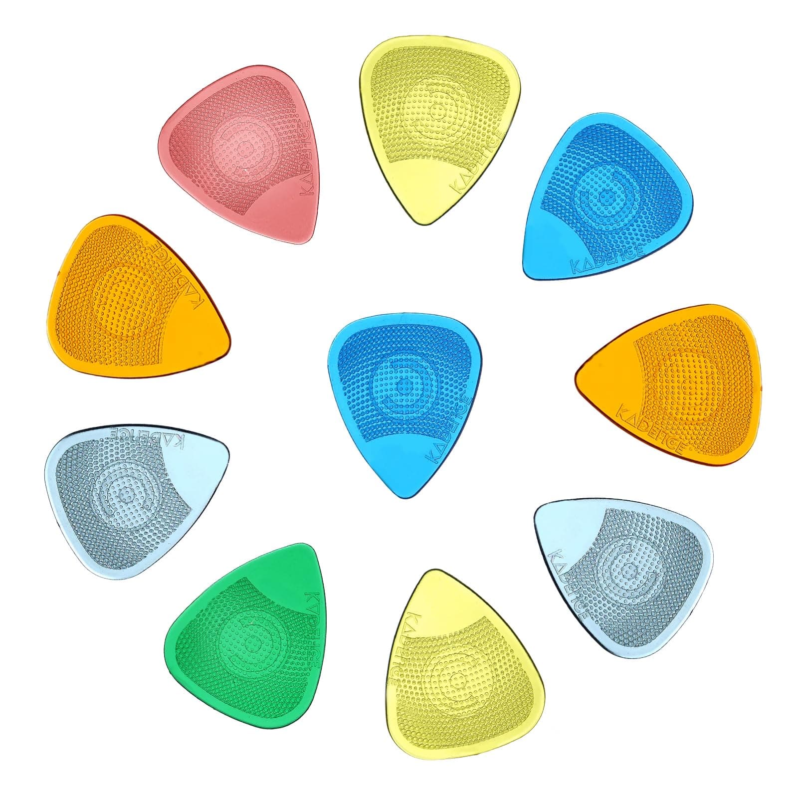 Kadence HG48 Jamming Series Assorted Guitar Picks (Pack of 10), Multicolor