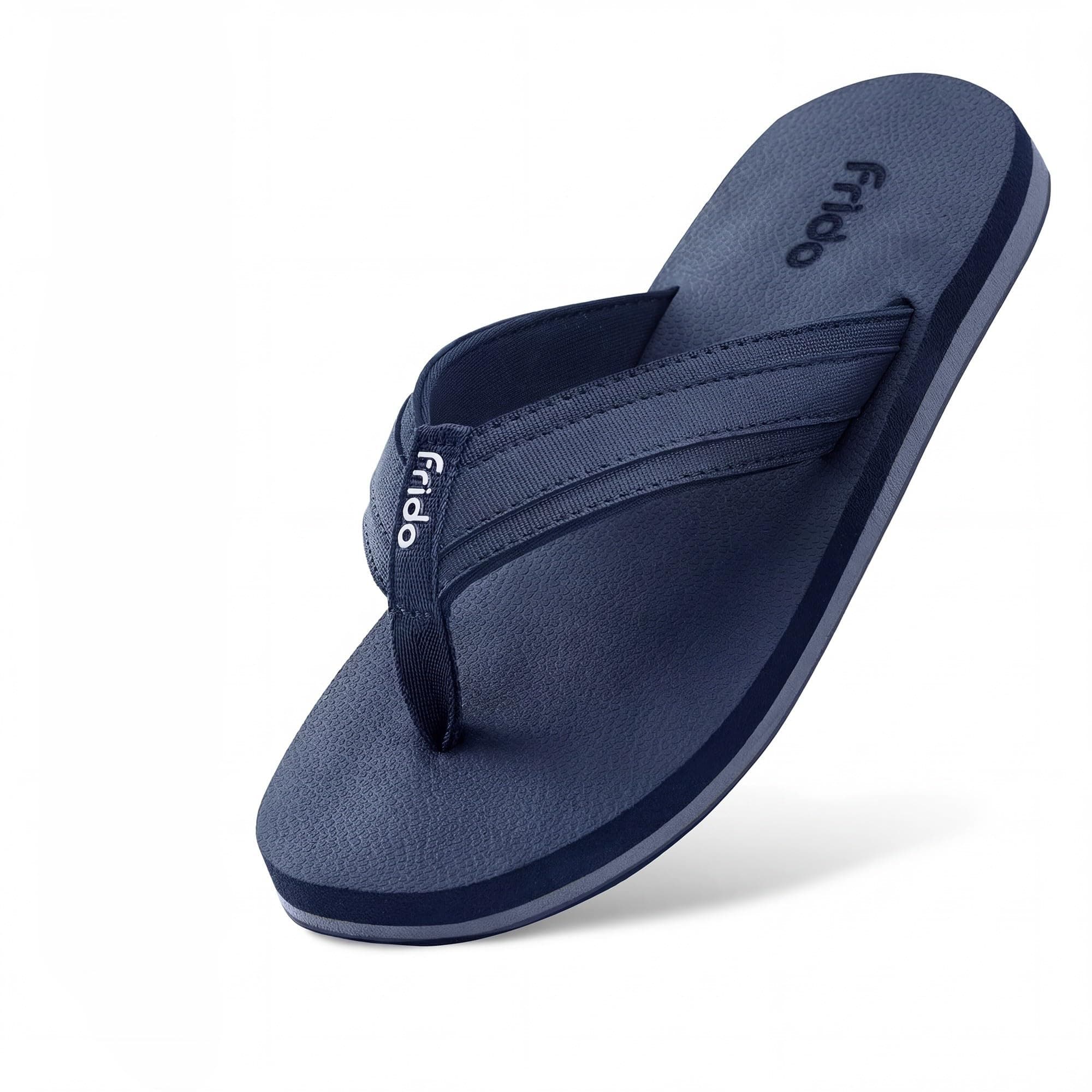Frido Cloud Comfort Slippers for Women & Men | Orthopedic Soft Home Chappal - Unisex Slipper| House Slipper with Anti-Skid Sole for Home Use & Casual (UK-11), Navy Blue