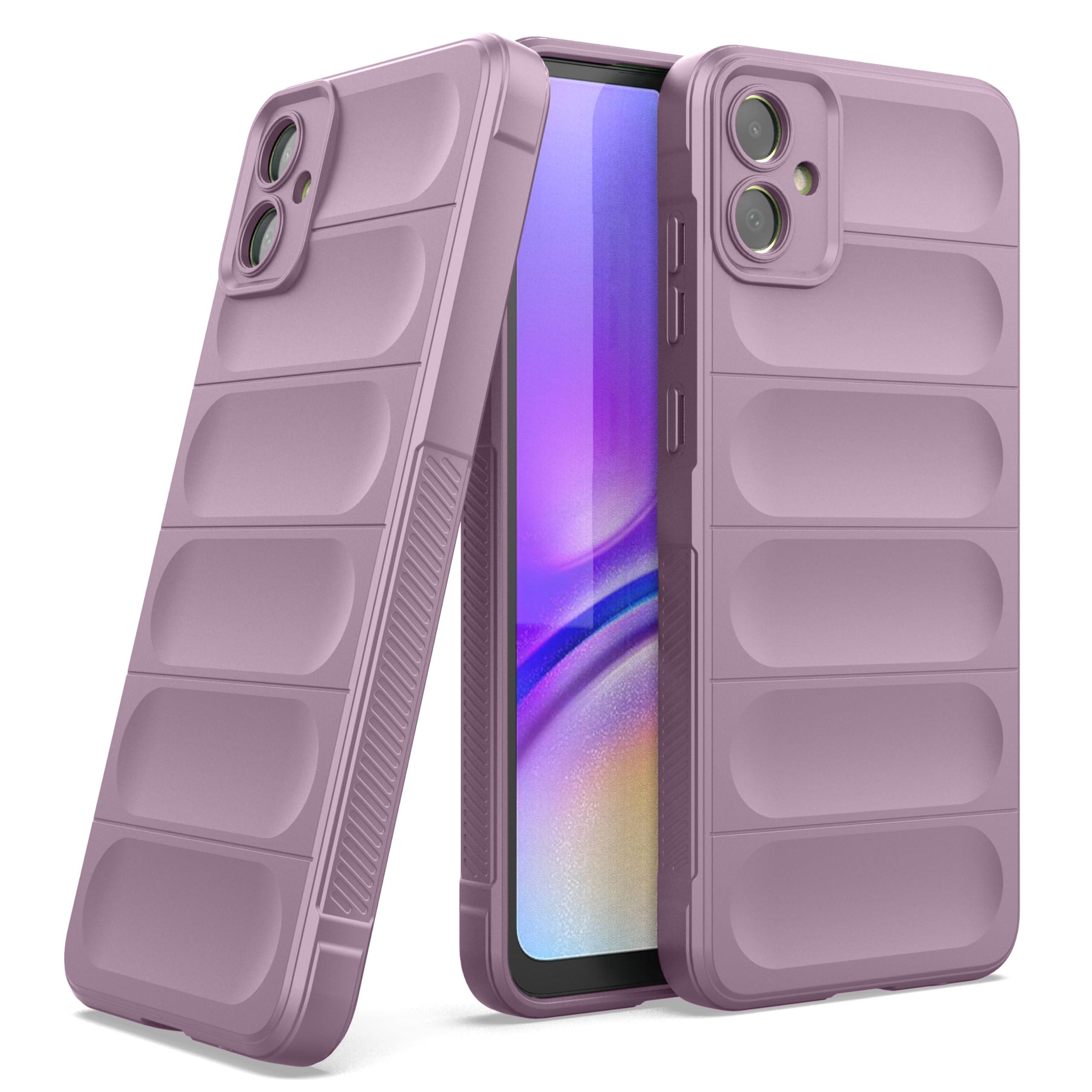 Zapcase Back Case Cover for Samsung Galaxy F05 | Compatible for Samsung Galaxy F05 Back Cover | Liquid Silicon Magic Case with Camera Protection | Lavender
