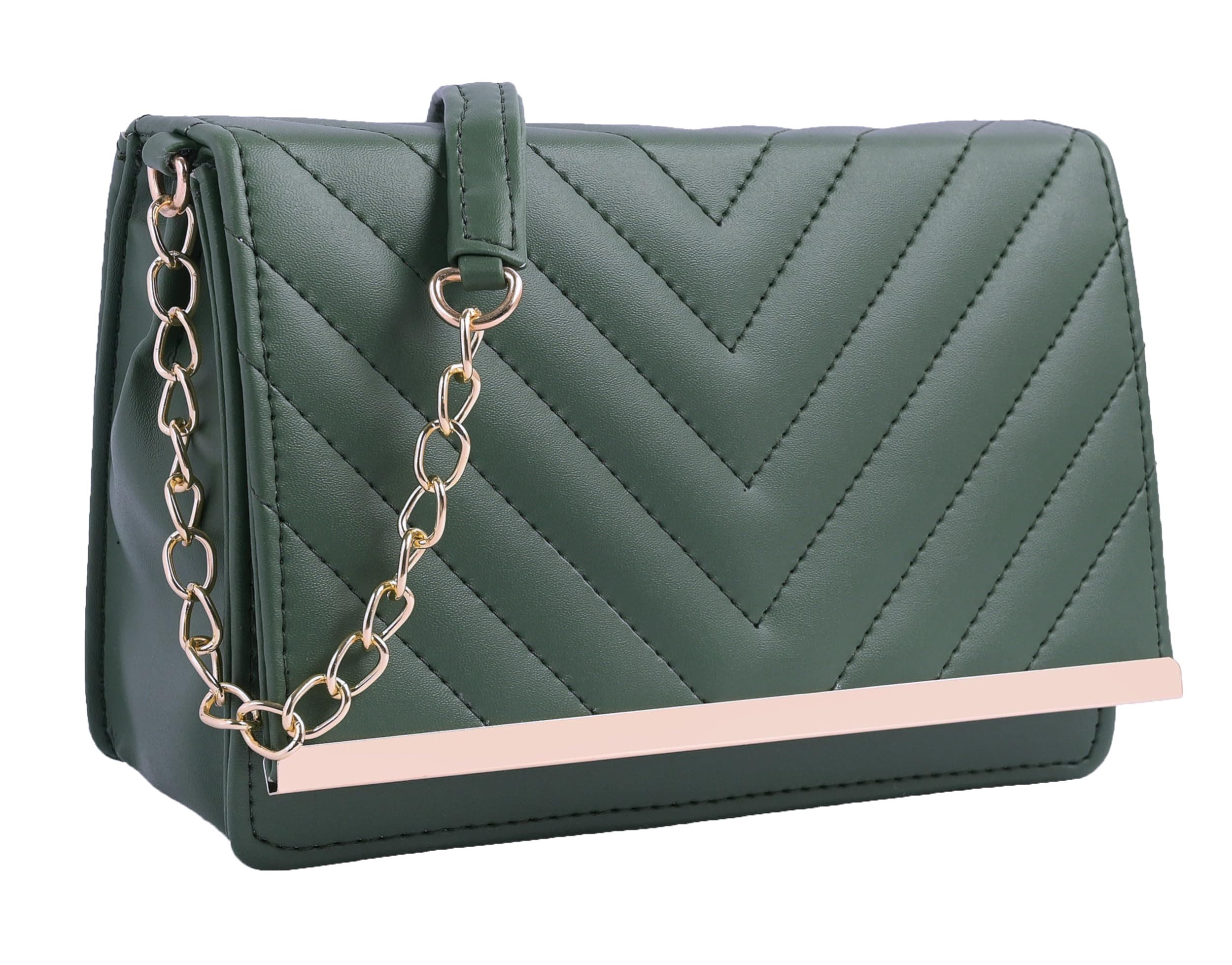 ADISA SL5022 women girls party sling bag (Dark Green)