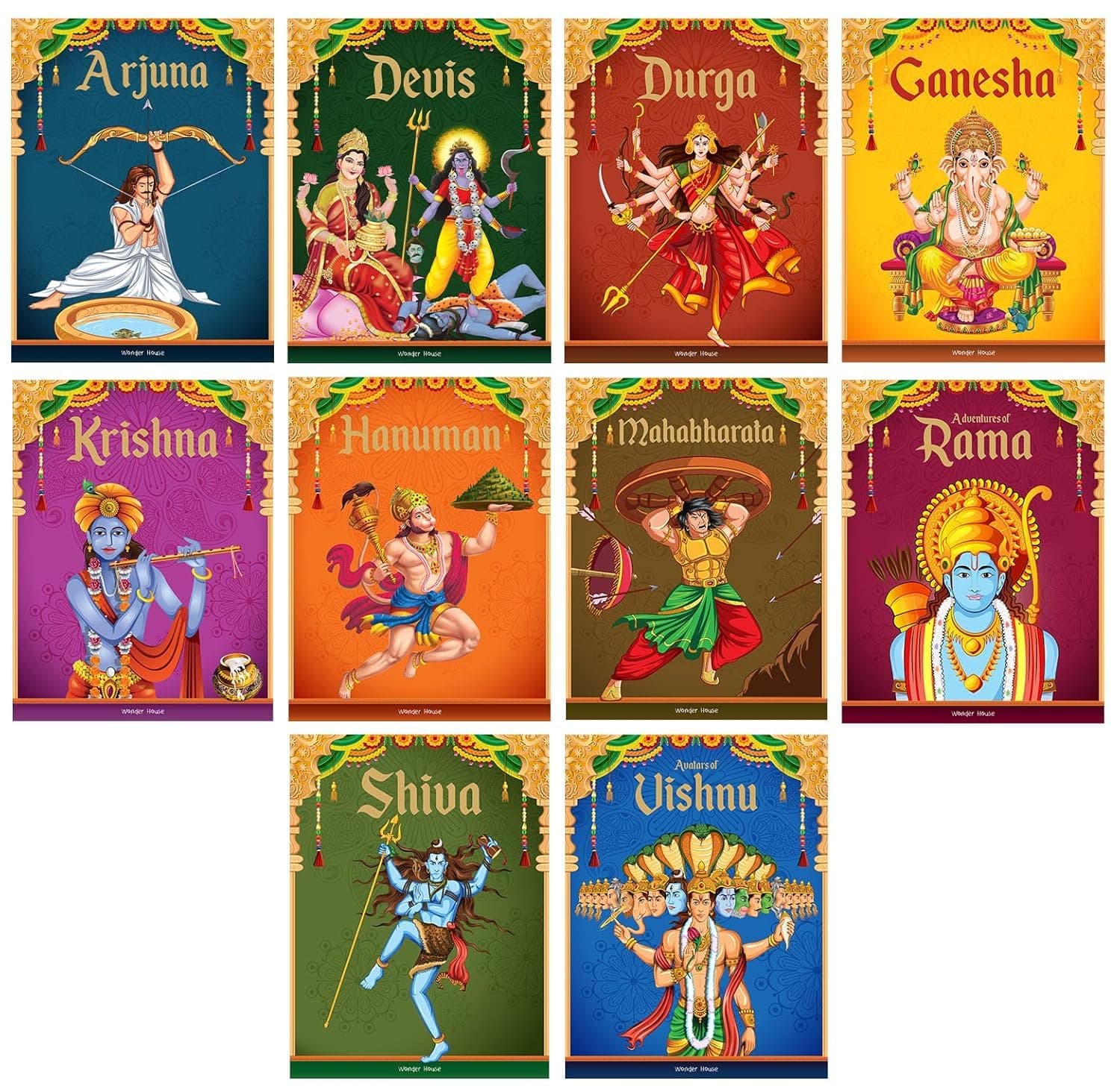Tales from Indian Mythology: Collection of 10 Books
