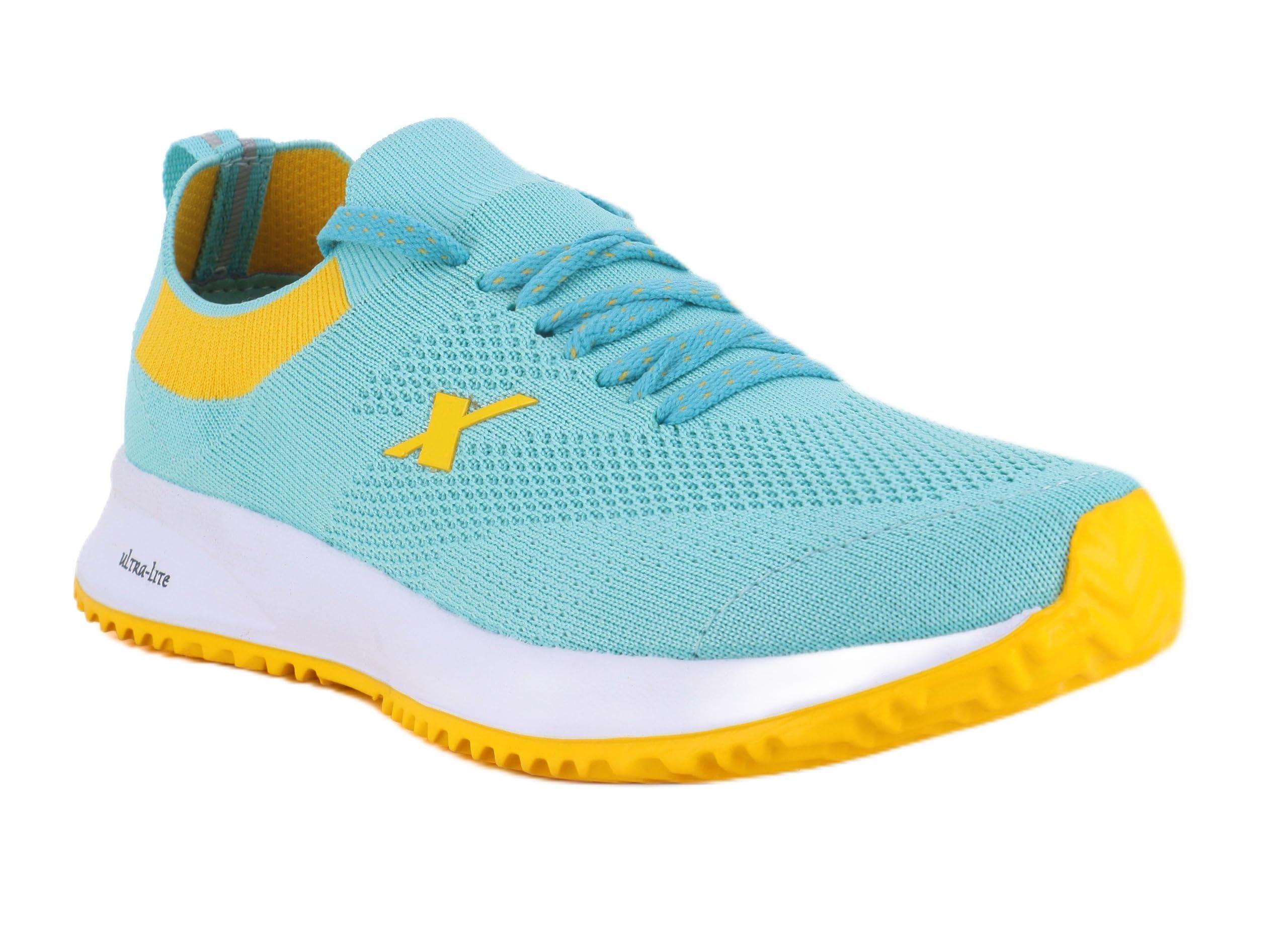 SPARX Sports Shoes for Women, SL-167 – Stylish Slip-On Sports Shoes with Lightweight Comfort, Breathable Support Green