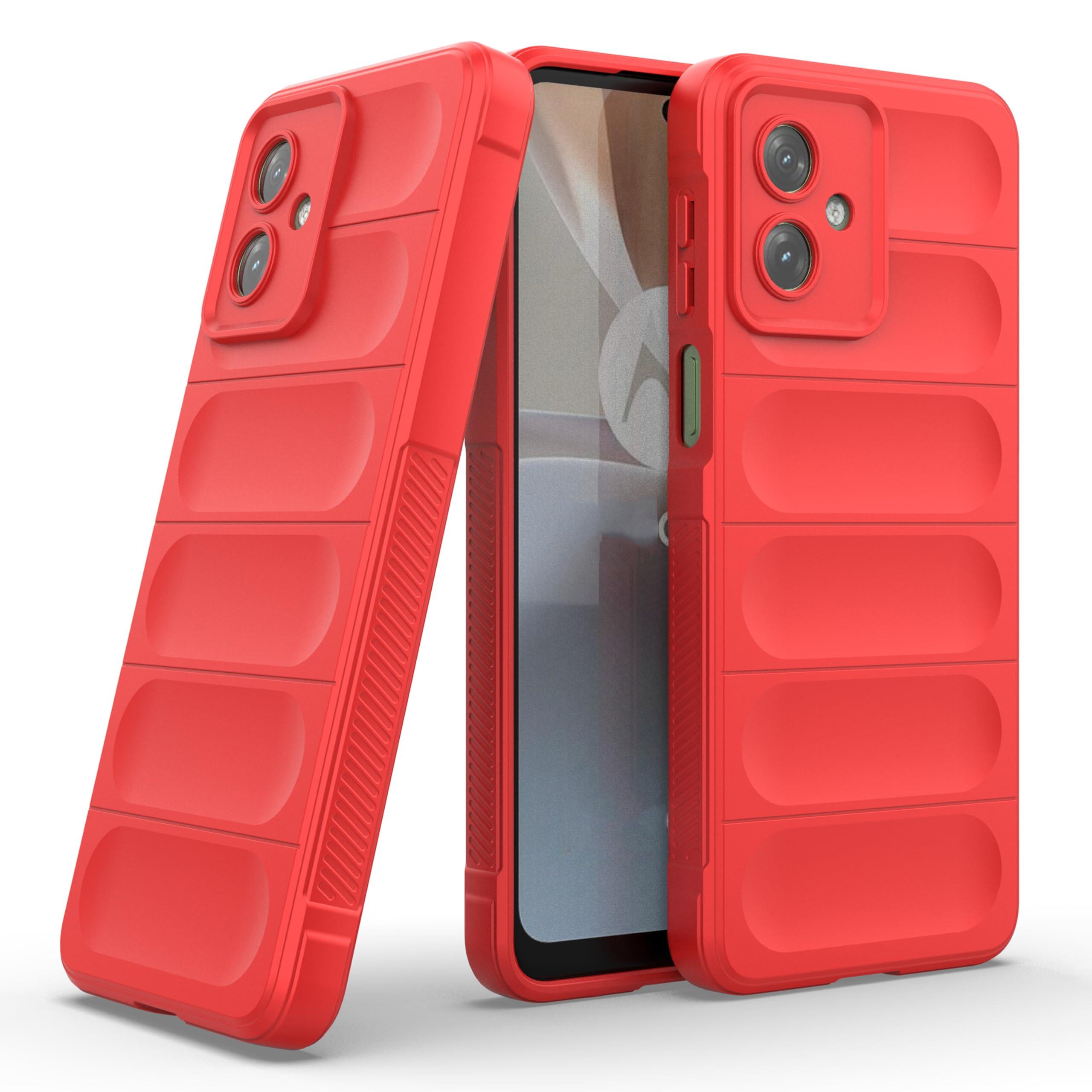 Zapcase Back Case Cover for Motorola Moto G64 5G | Compatible for Motorola Moto G64 5G Back Cover | Liquid Silicon Magic Case with Camera Protection | Red