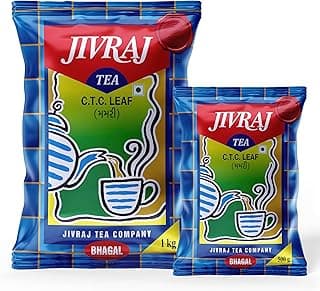 Jivraj C.T.C. Leaf Tea, 100% Assam Blend, Authentic Flavor, Fresh & Flavorful, 1.5 kg
