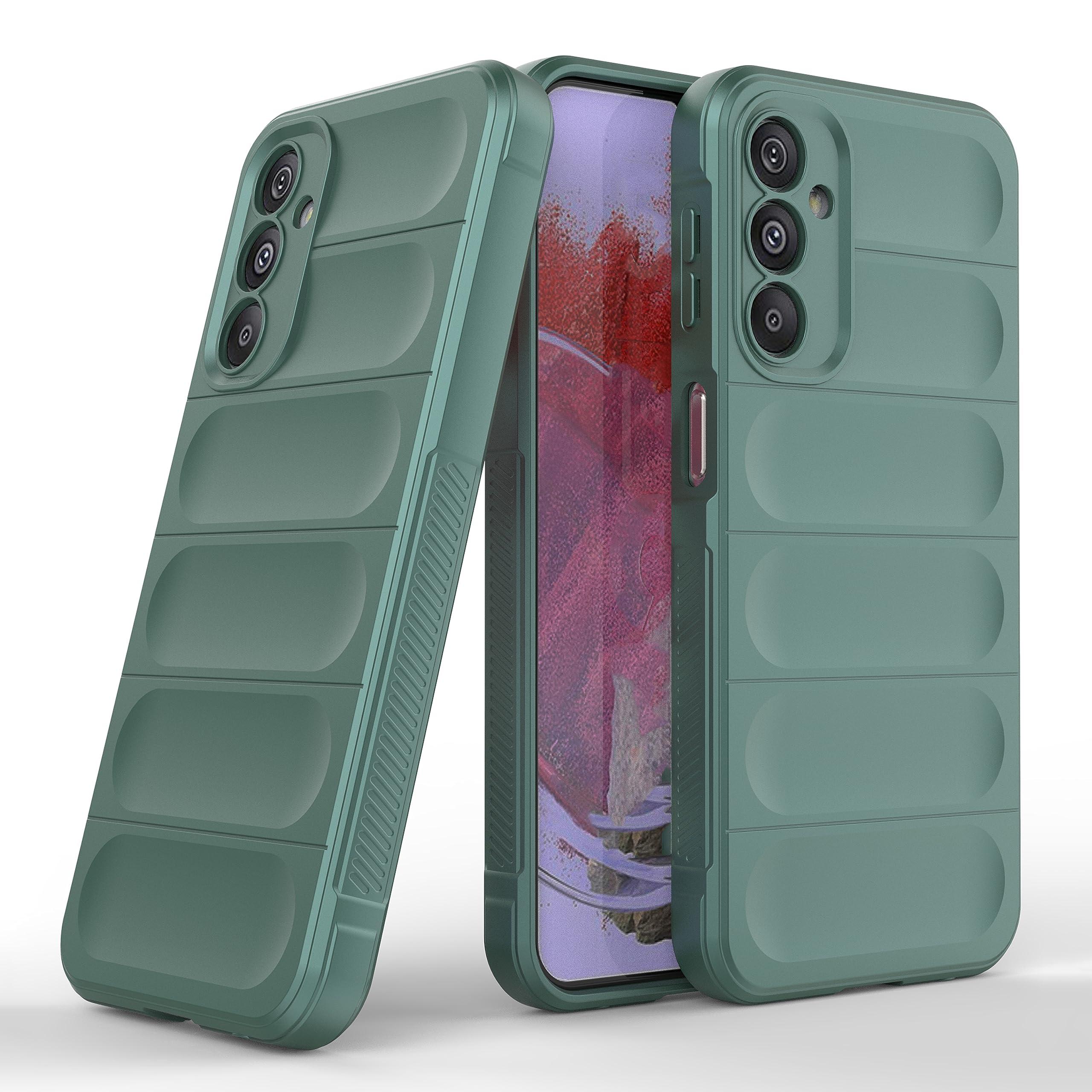 Zapcase Back Case Cover for Samsung Galaxy A25 5G | Compatible for Samsung Galaxy A25 5G Back Cover | Liquid Silicon Magic Case with Camera Protection | Dark Green