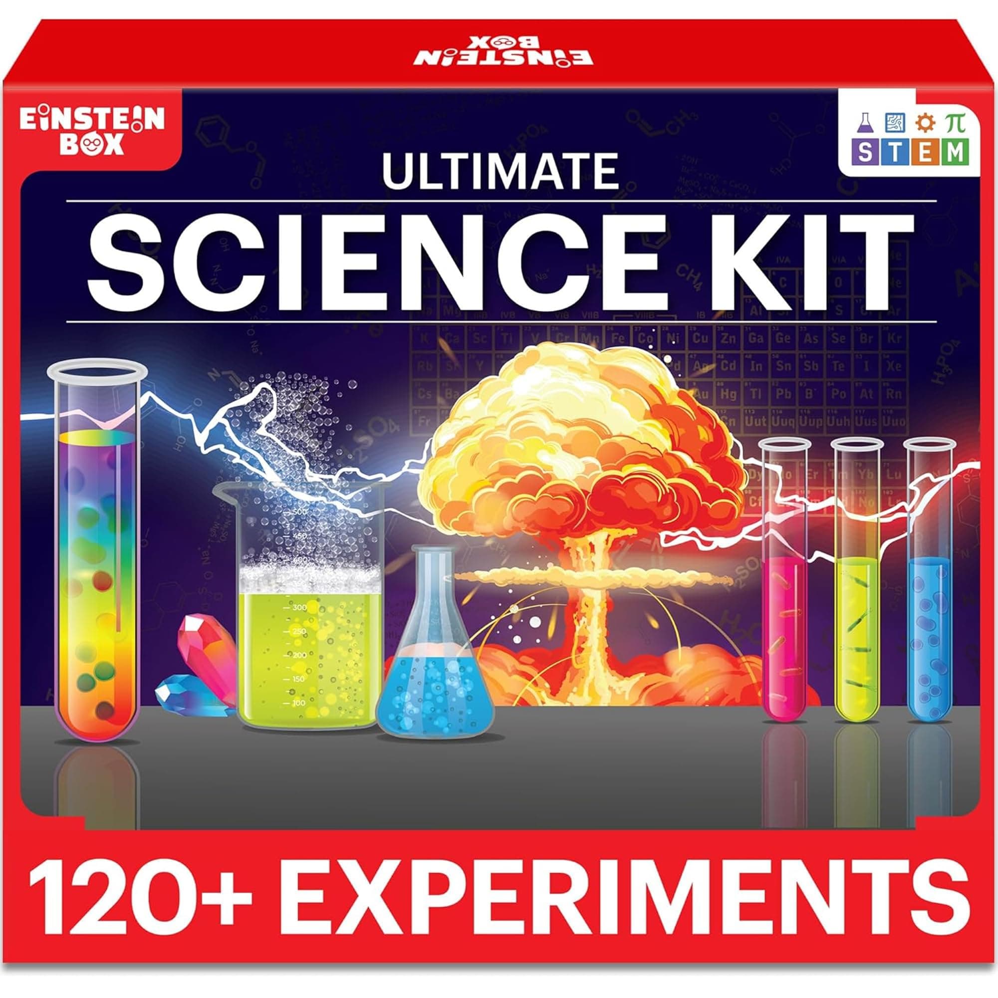 Einstein Box Ultimate Science Experiment Kit|Toys for Boys & Girls Age 7-14