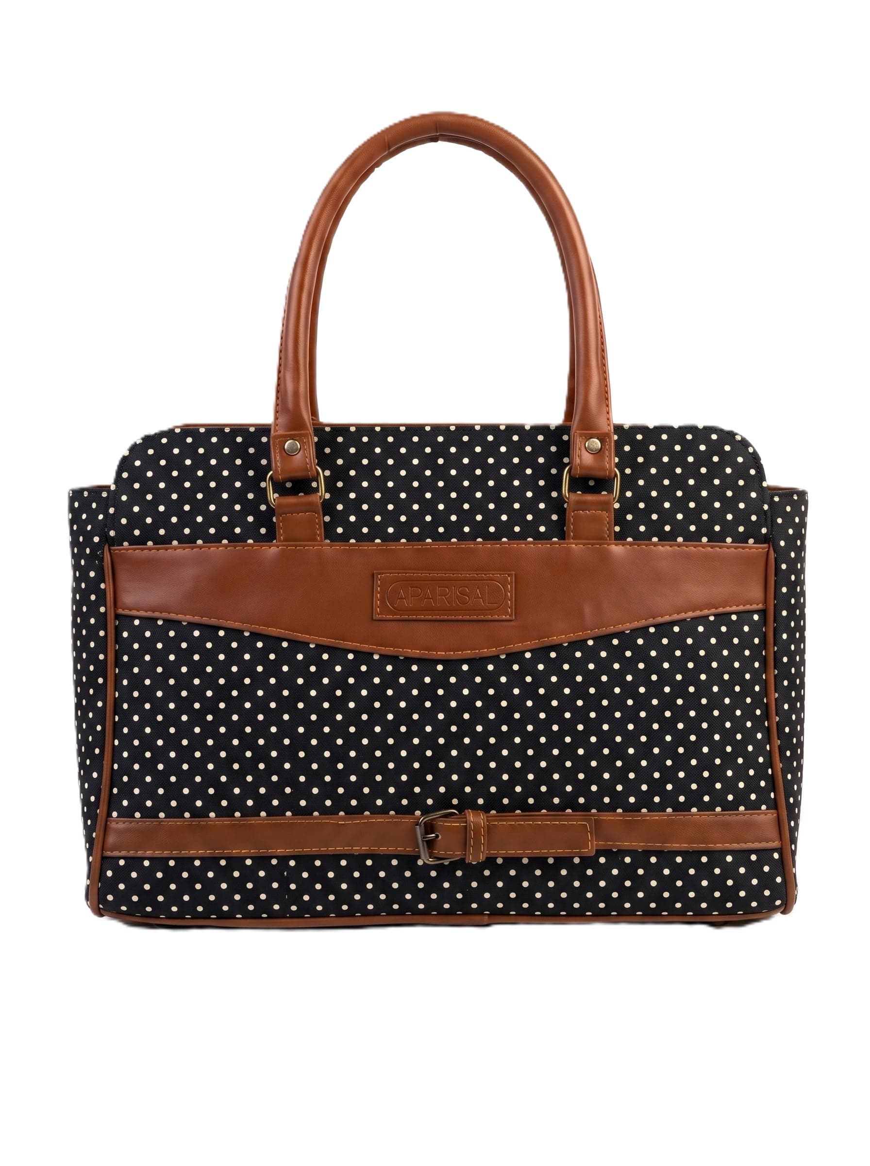 PARISAL Stylish Tote Bags for Office Use | Laptop Bag 15.6 inch | Purse for Women | Vegan Leather Handbag | Daily & Travel Use | (Multicolour - 32)