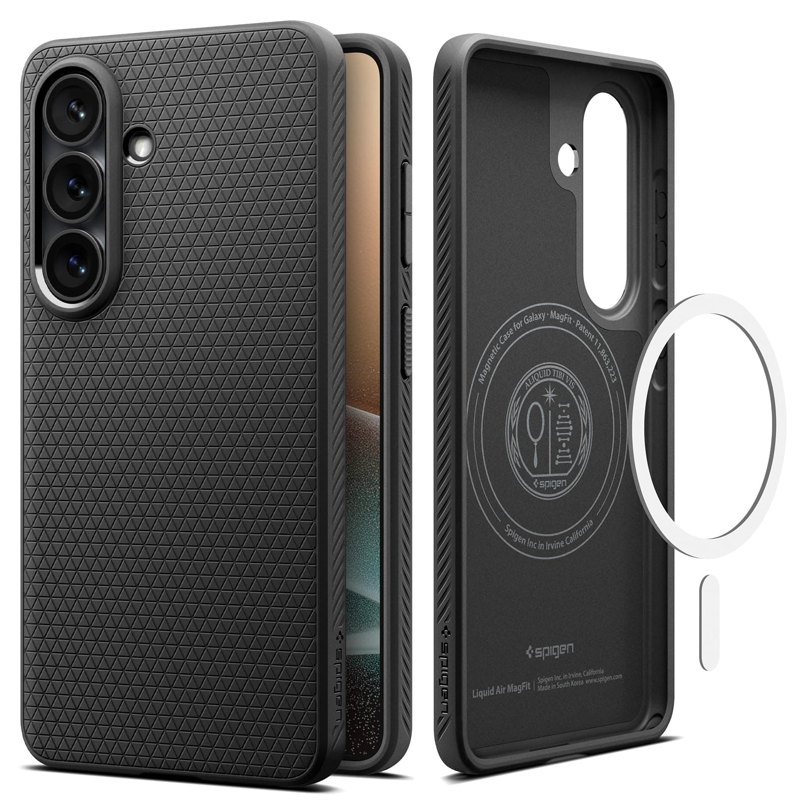 Spigen Liquid Air MagFit | Samsung Galaxy S26 Case [MagSafe] [Flexible] Galaxy S26 Back Cover | TPU - Matte Black