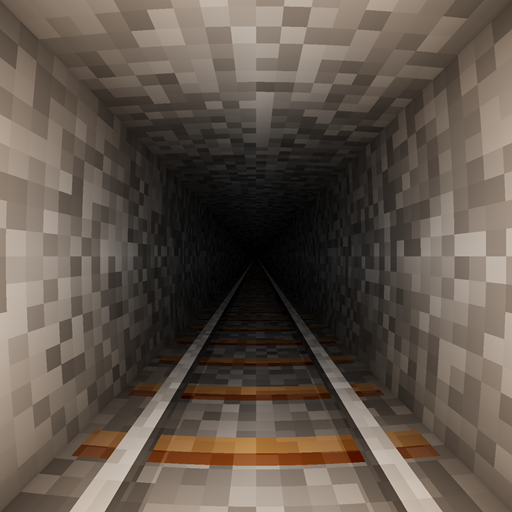 Endless Train - 3D Pixel Block Screensaver & Live Wallpaper