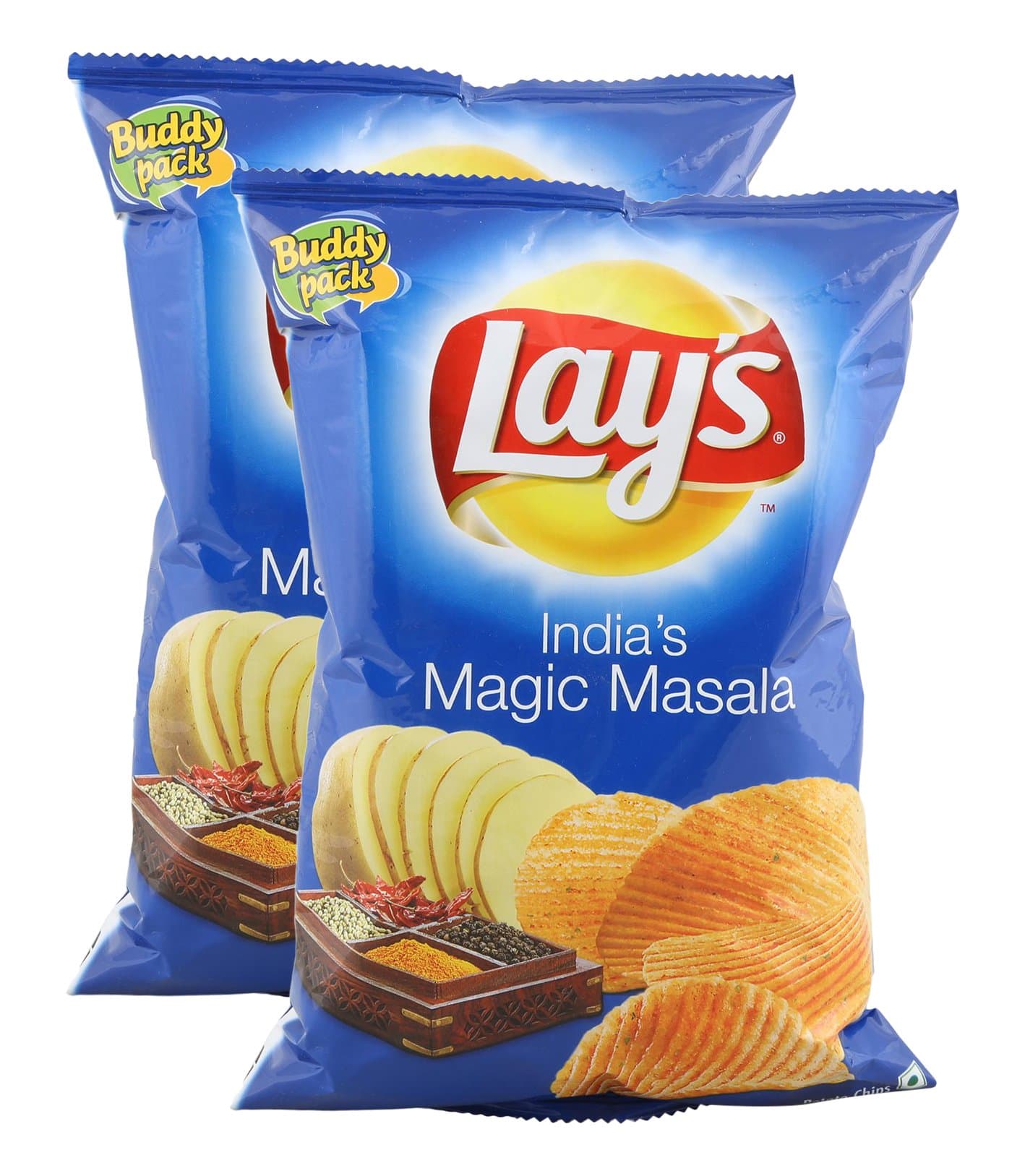 Lay's Big Bazaar Combo-Potato Chips India's Magic Masala, 52 Gram (Pack of 2) Promo Pack