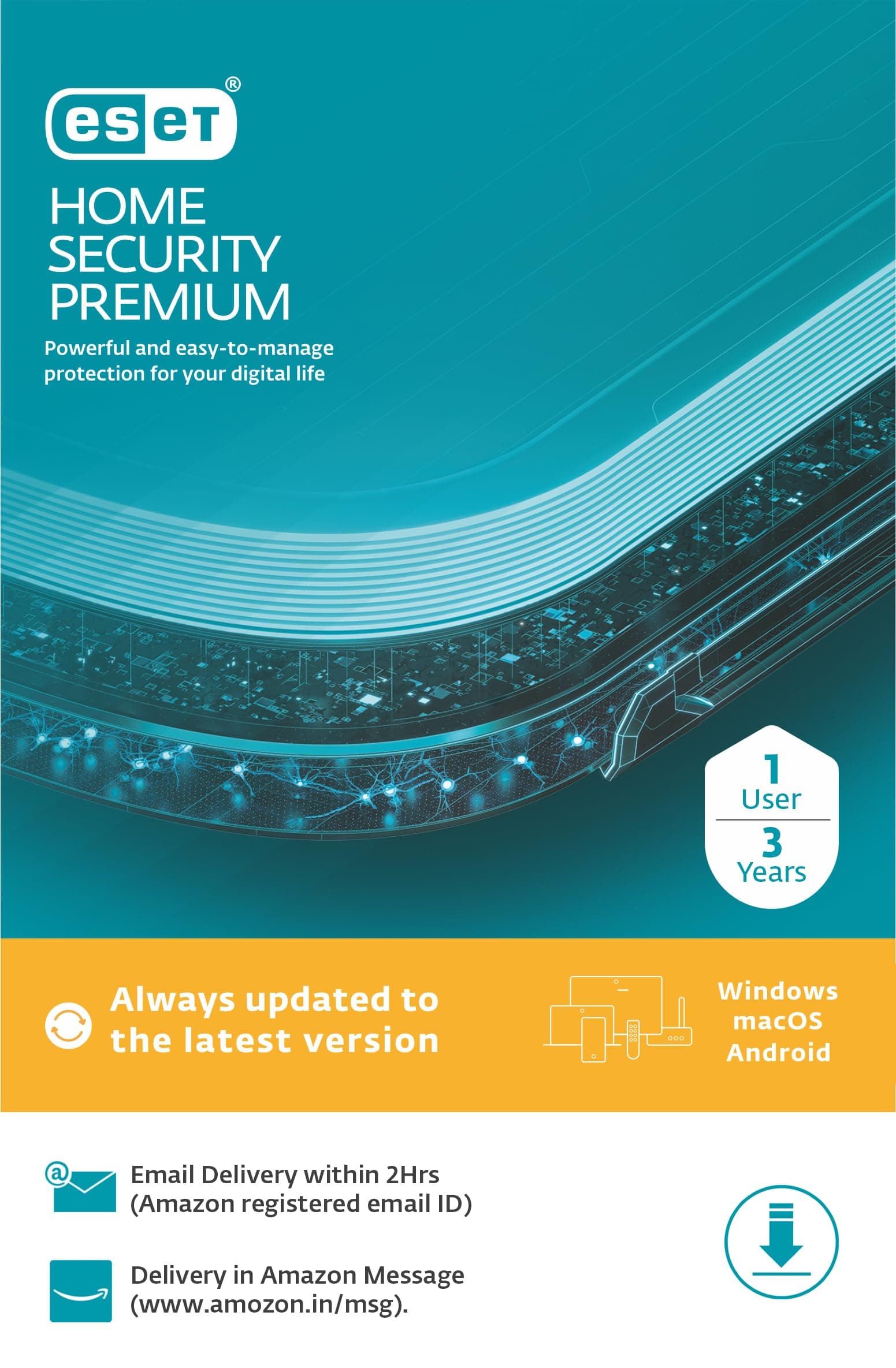 ESET Smart Security Premium 1 User, 3 Year (Email Delivery in 2 Hours - No CD)