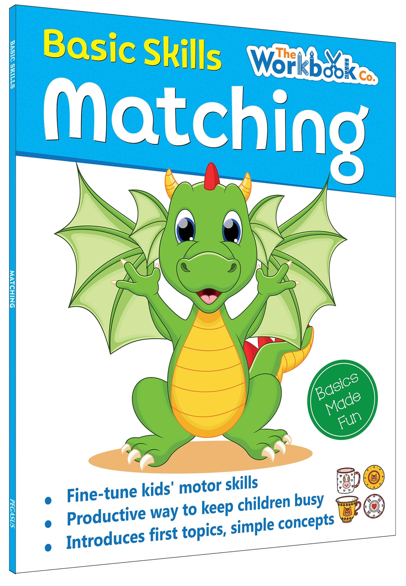 Matching Basic Skills Book for Kids 3+ | Fun Early Learning Activity Book with Shapes, Colors, Numbers & Patterns | Preschool Workbook | Best Educational Gift for Children