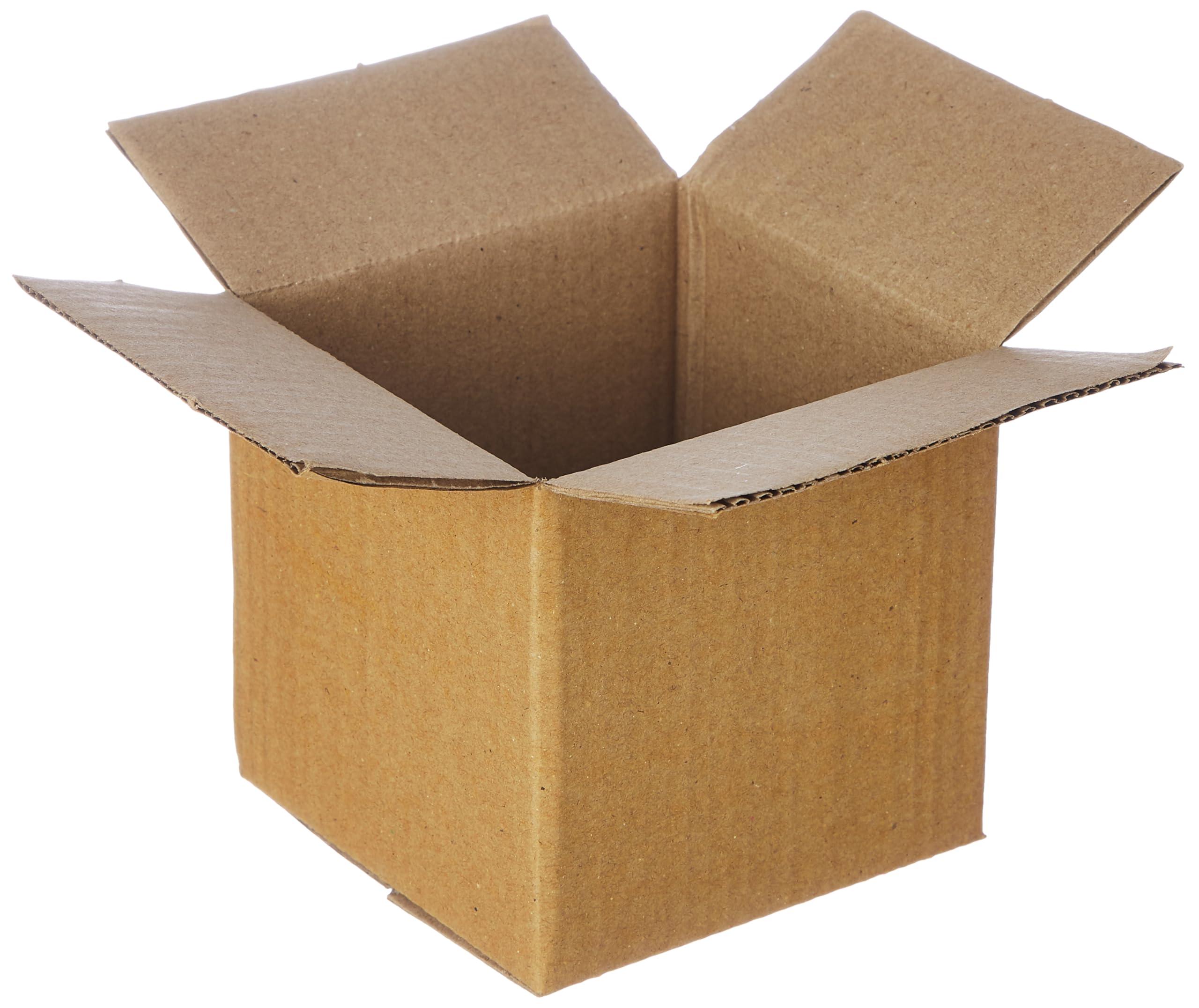 BonKaso 3 Ply Corrugated Boxes for Packaging | 5"x5"x5" (Pack of 100) | Brown Cardboard Packing Box for Shipping, Moving & Storage | Cartons for Courier & Goods Transportation