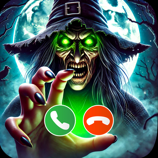 Scary Witch Fake Video & Audio Call, Creepy Call Simulator, Horror Chat & Spooky Sounds