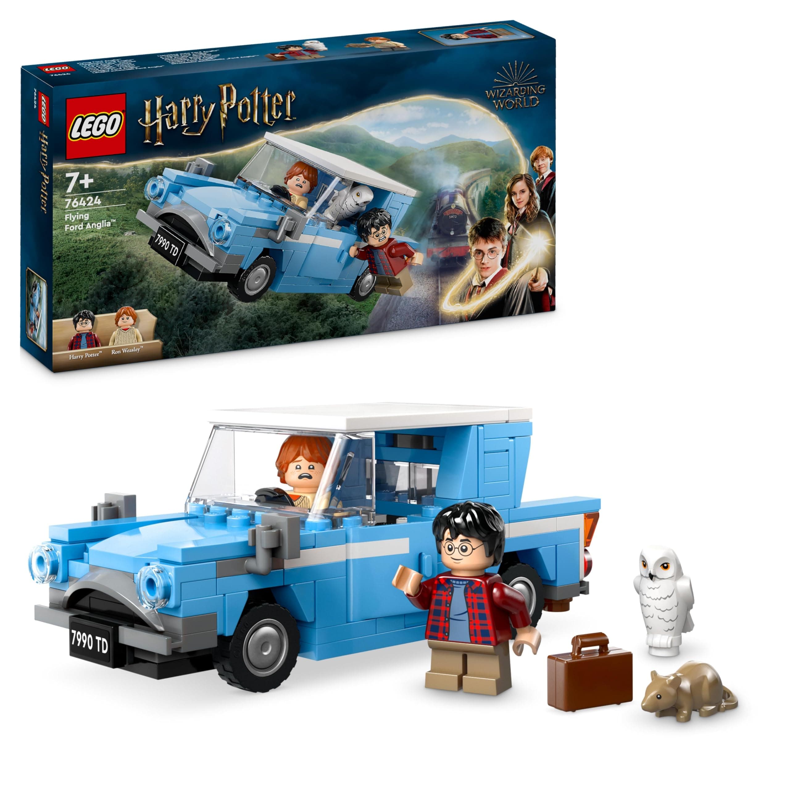 LEGO Harry Potter Flying Ford Anglia Fantasy Toy Playset 76424