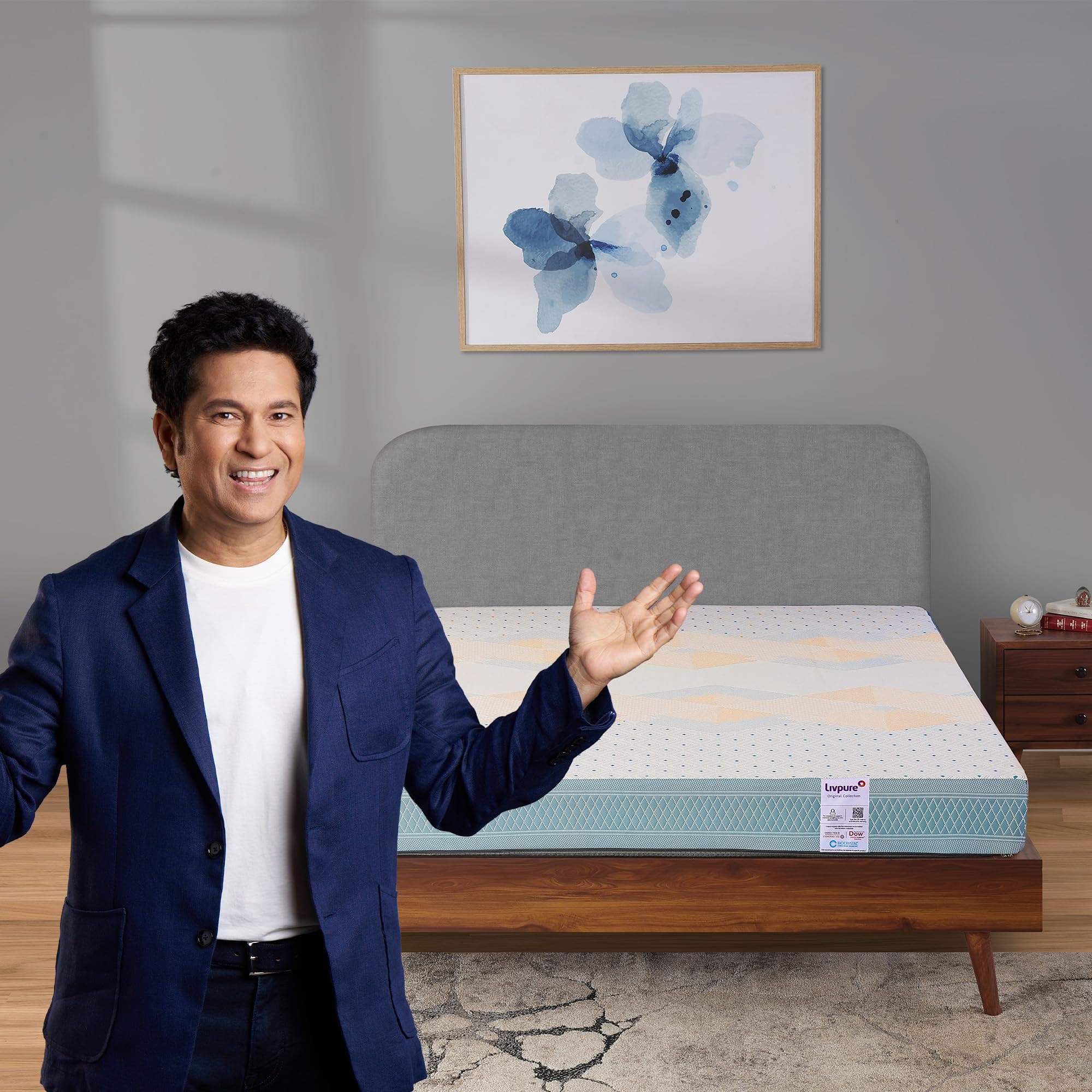 Livpure Smart Ortho DUOS-X Reversible Dual-Flip HR Foam Mattress |Ortho Medium Soft & Firm 2-in-1 Comfort| High GSM Tranquil Fabric|King Bed (75x72x5) inch, Washable Cover, 5 Year Warranty