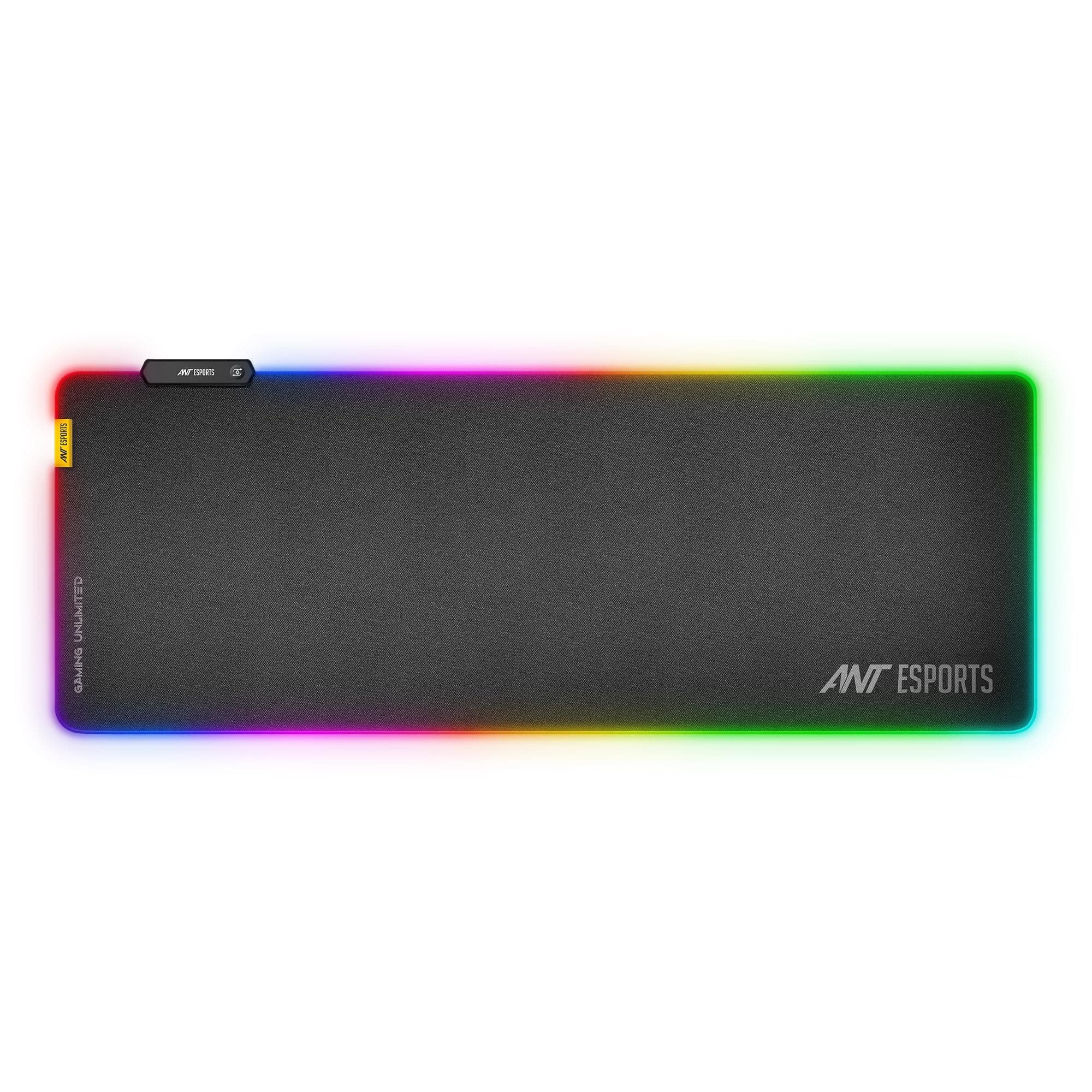 Ant Esports MP400 RGB - Gaming Mouse Pad-XL- Large Extended LED Mousepad, Anti-Slip Rubber Base with Waterproof Coating for Gamer/Office – Black.
