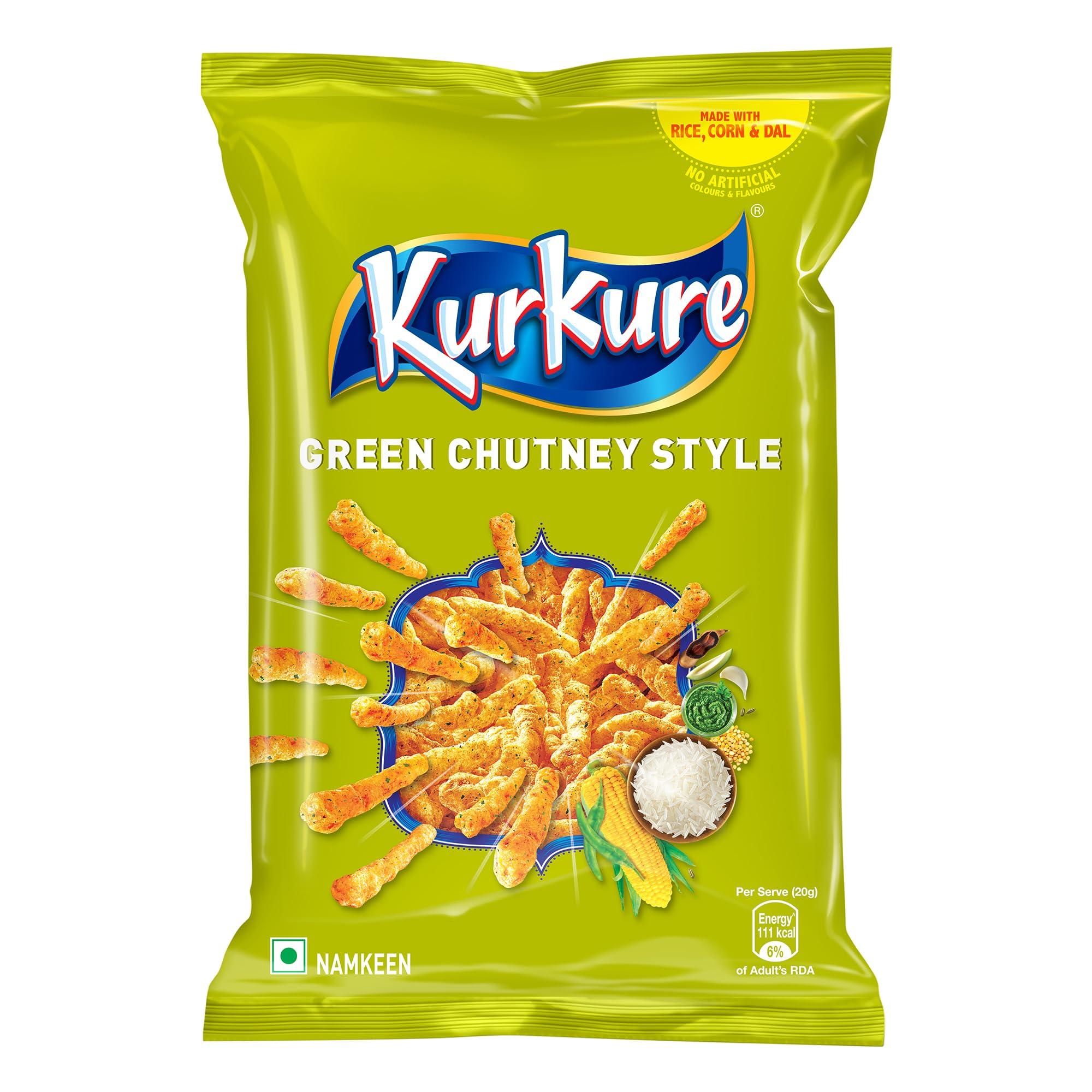 Kurkure Green Chutney, Rajasthani Style, 74.9 g [ 68g + 6.9g]/68gm/78.9g