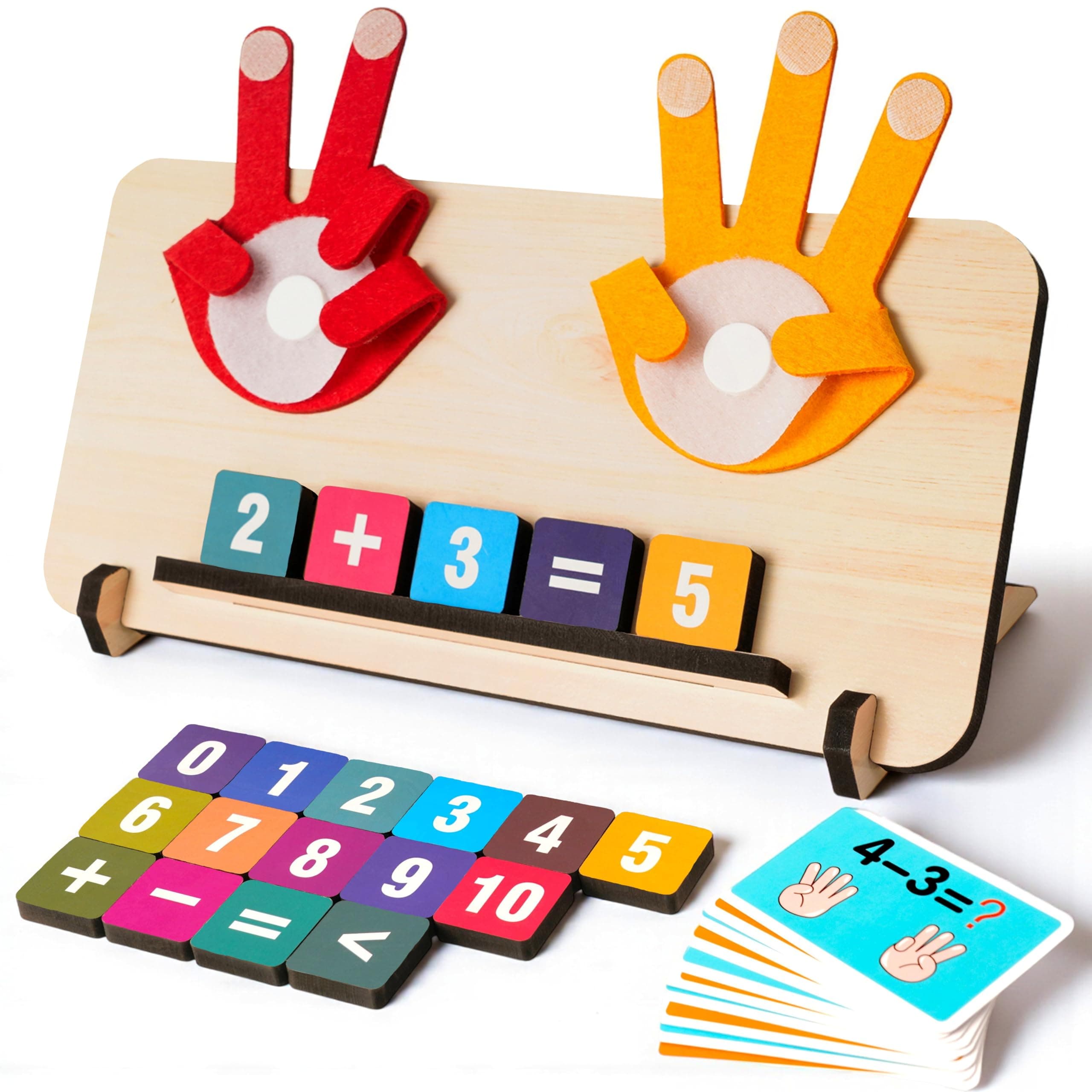 Grihify Educational Math Learning & Activity Toys for Kids 3-5 | Interactive Early Brain Development Montessori Toys for 3-4 Years Old | Number Blocks for Toddlers 3,4 | Birthday Gift for Boys & Girls