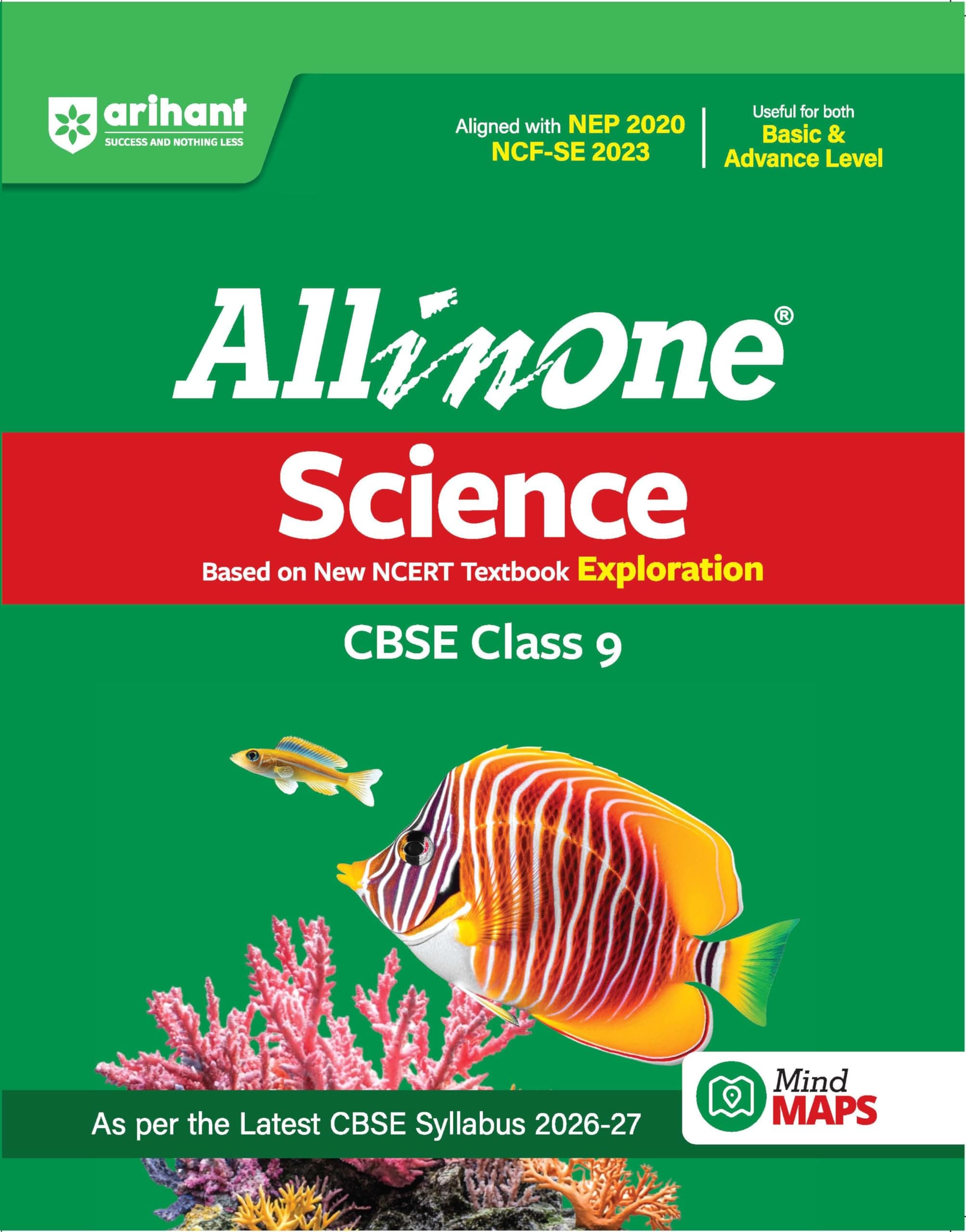 Arihant All in One Science (Exploration) Class 9 for CBSE Exam 2026-27 | NCERT Based Complete Theory, Practice Exercises, CBQs, A-R, Sample Papers & Mind Maps | Revised Edition as per Latest Syllabus