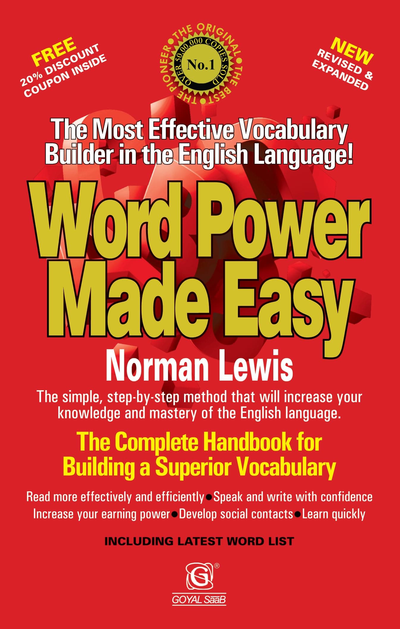 Word Power Made Easy - RED COVER • Original and Authorized • The Most Effective Vocabulary Builder In the English Language • Over One Millions Copies sold worldwide • With Self Preparation Test, useful for all English exams • Latest 2026 Edition