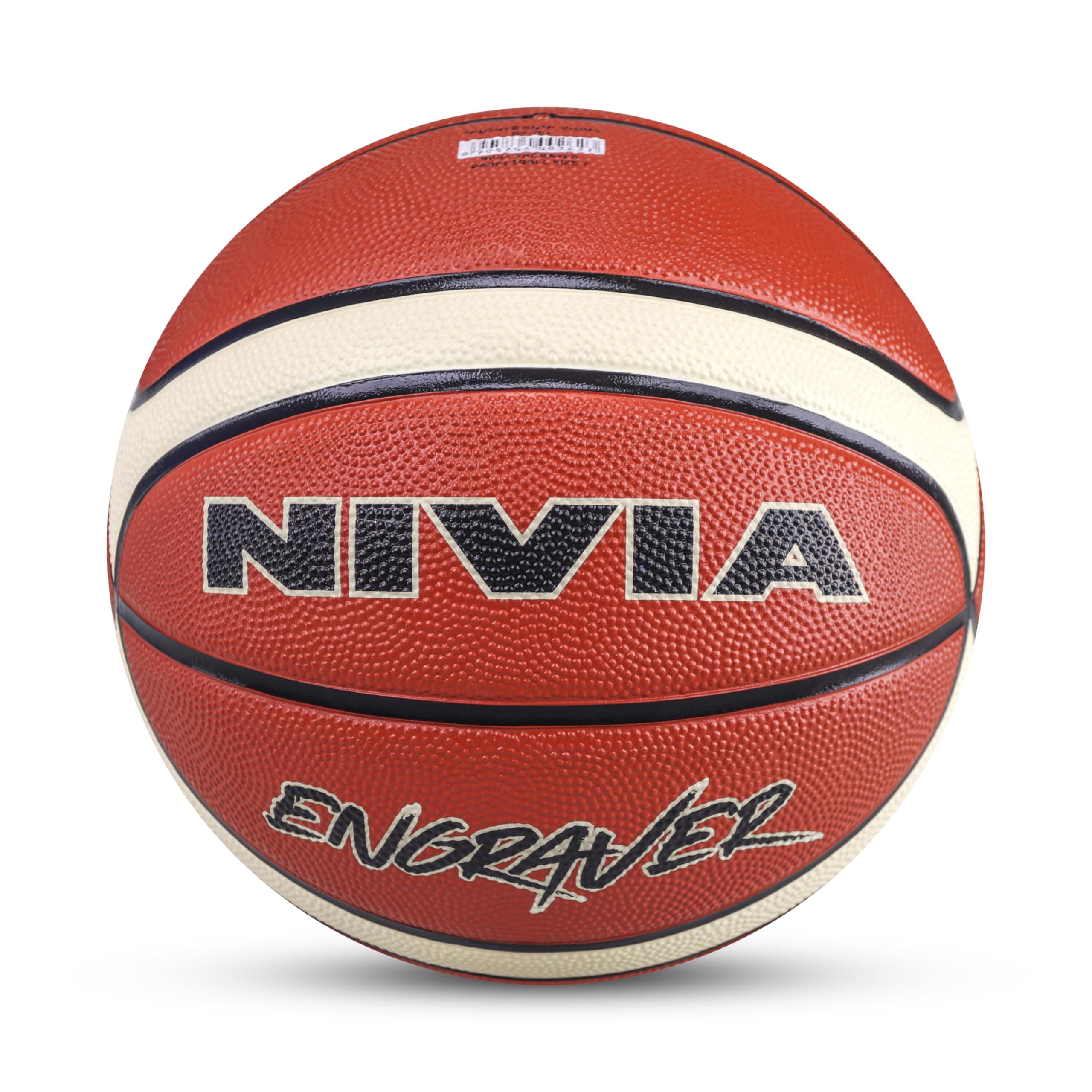 Nivia Engraver Basketball , Size : 7 , Material : Rubber , Color: Multicolor