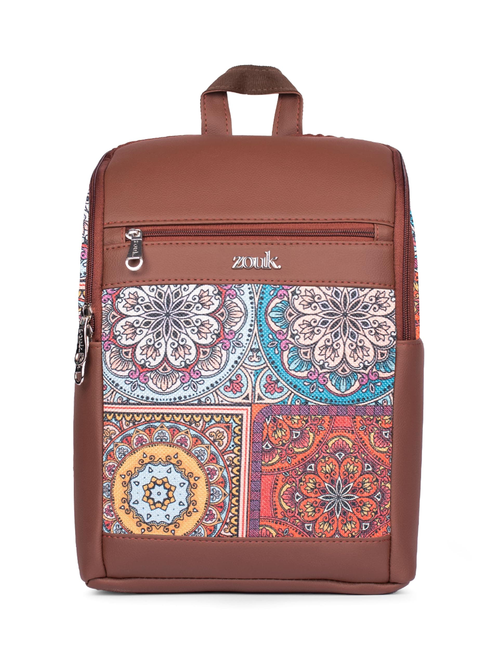 ZOUK Amalia Daypack |Padded Tablet Compartment | Adjustable Straps | Water-Resistant | Men and Women | Casual Outing | Getaway | Daily Use | Lightweight |Smart & Compact |Comfortable & Stylish |