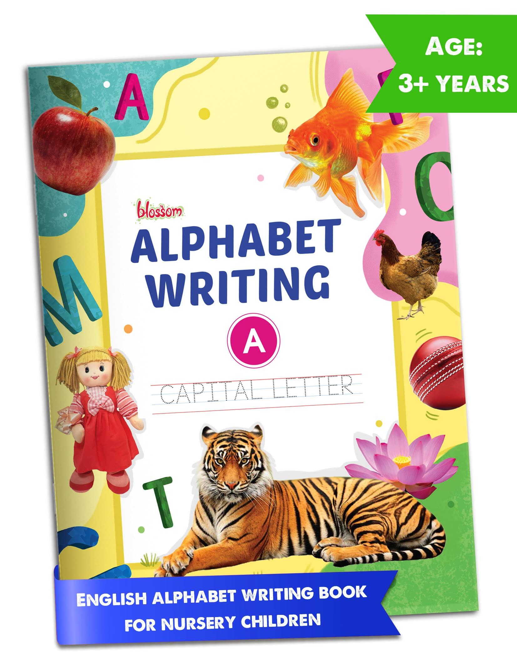 English Alphabet Writing Practice Book for Kids | Capital Letter A-Z Tracing & Activity Workbook for Nursery, LKG, Preschool | 70 Practice Boxes per Letter | Handwriting Book for Ages 3-6