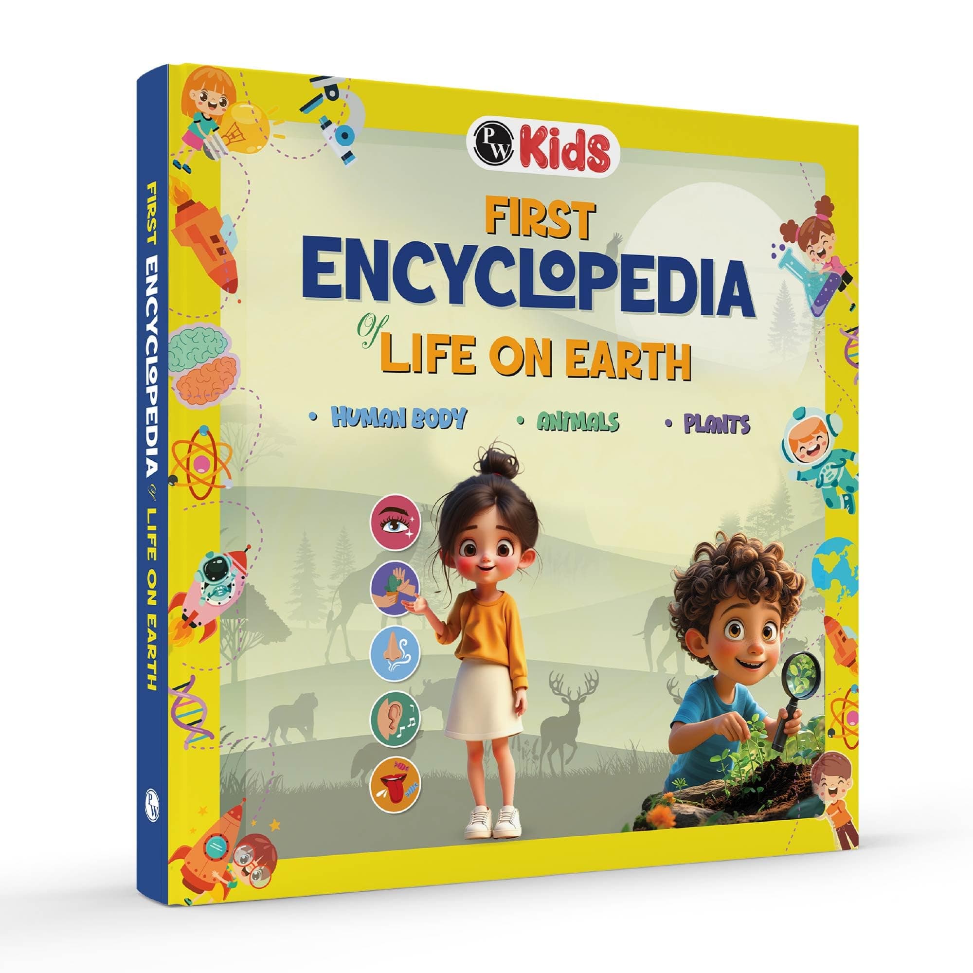 First Encyclopedia Life on Earth - Human Body, Animals & Plants for Kids, Early Learning Activity Book, Encyclopedia for Kids 5-10 Years