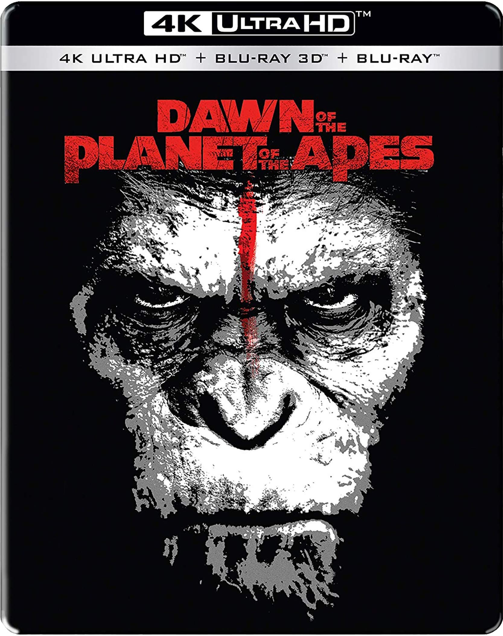 Dawn of the Planet of the Apes (2014) (Limited Collector's Edition Steelbook) (4K UHD + Blu-ray 3D + Blu-ray) (3-Disc Box Set)