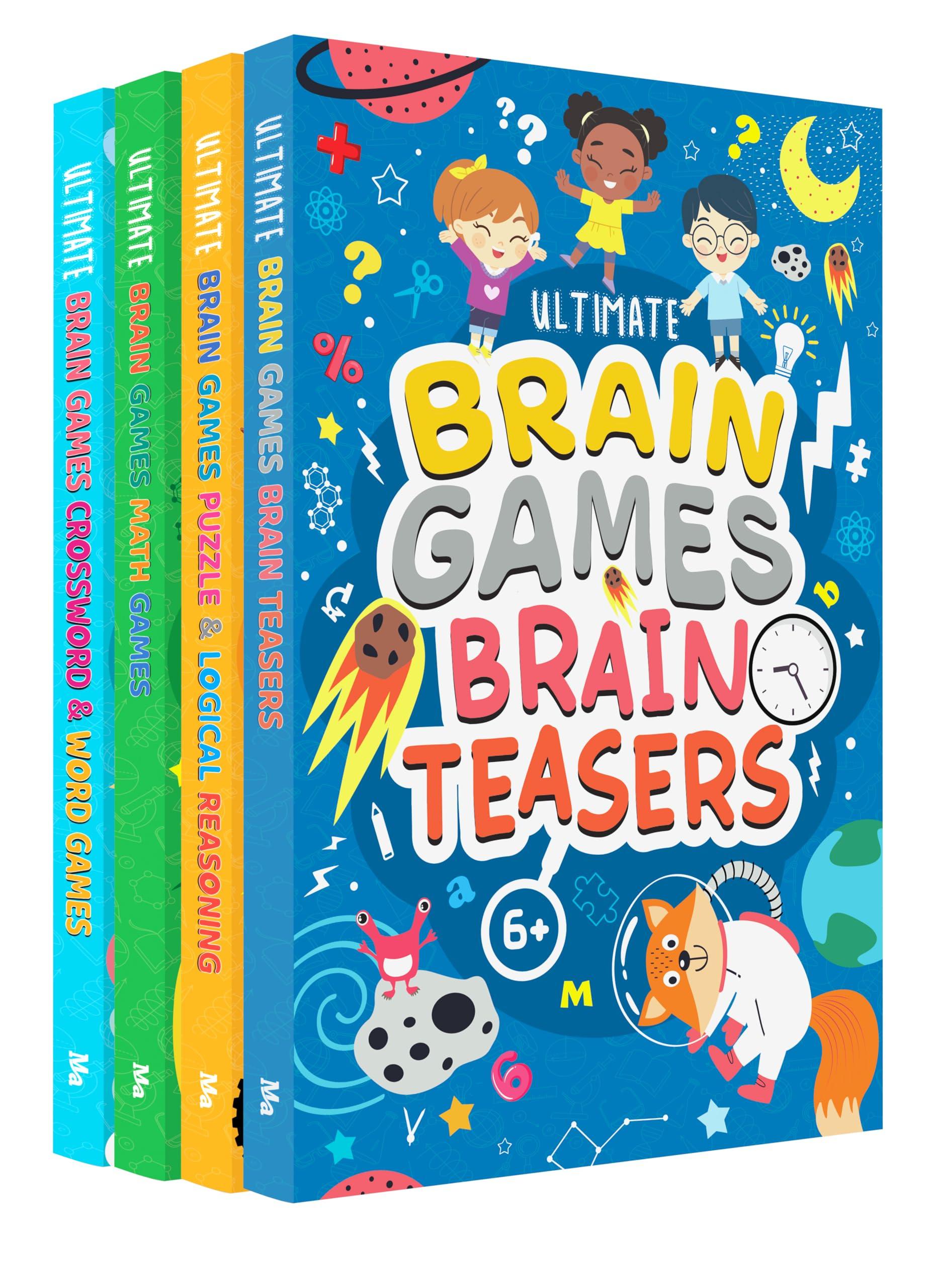 400+ Brain Boosting Activity Book for 6+ Years Old Kids | Set of 4 book - 400+ activities with Maths Games, Brain Teasers, Puzzle & Logical Reasoning, ... | The Book Tree Books (Ultimate grain games)