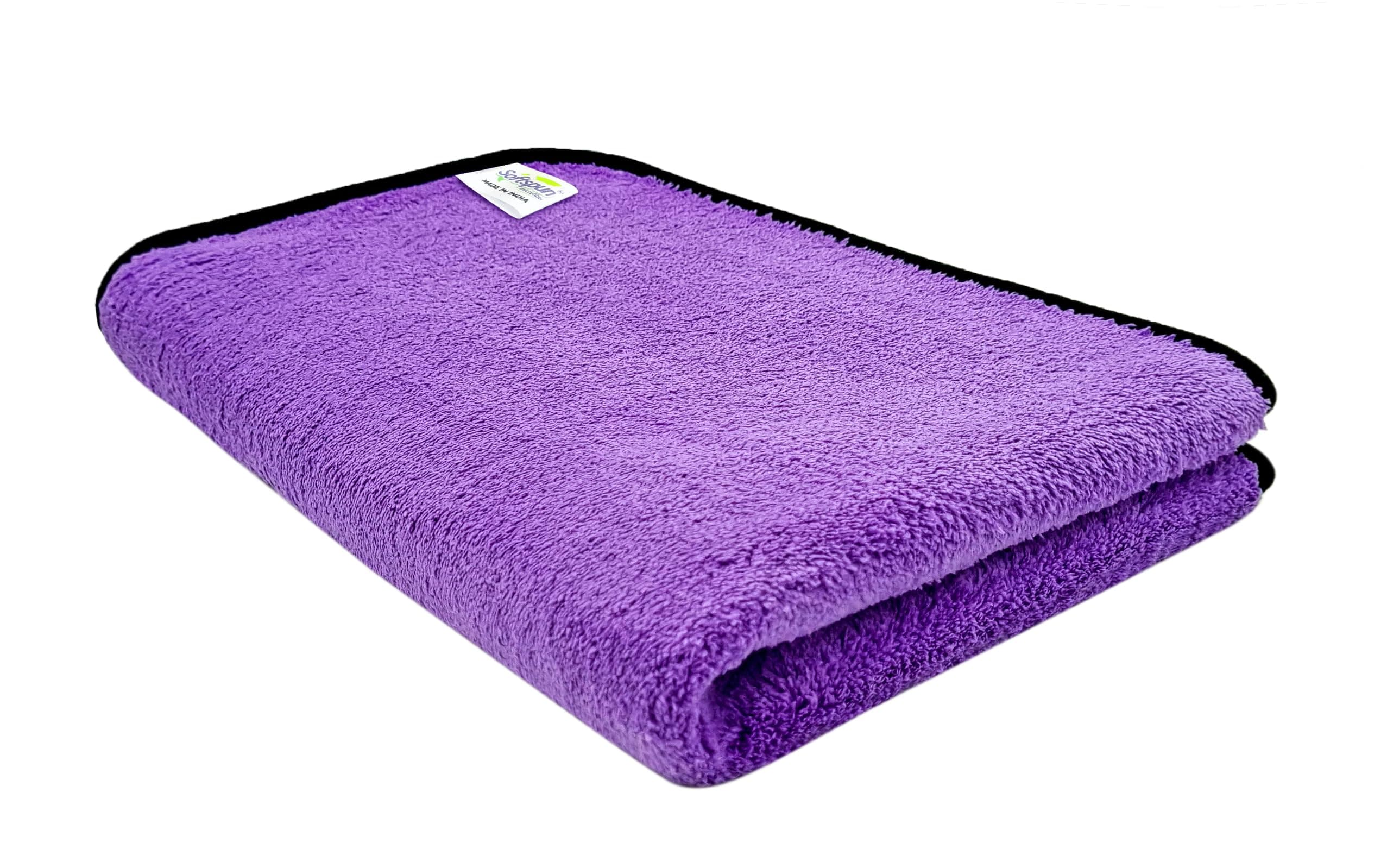 SOFTSPUN 900Gsm, Microfiber Loop Super Absorbent Cloth 40X60 Cms 1 Piece Towel Set, Extra Thick Microfiber Cleaning Cloths Perfect For Bike, Auto, Cars Both Interior And Exterior., Grey