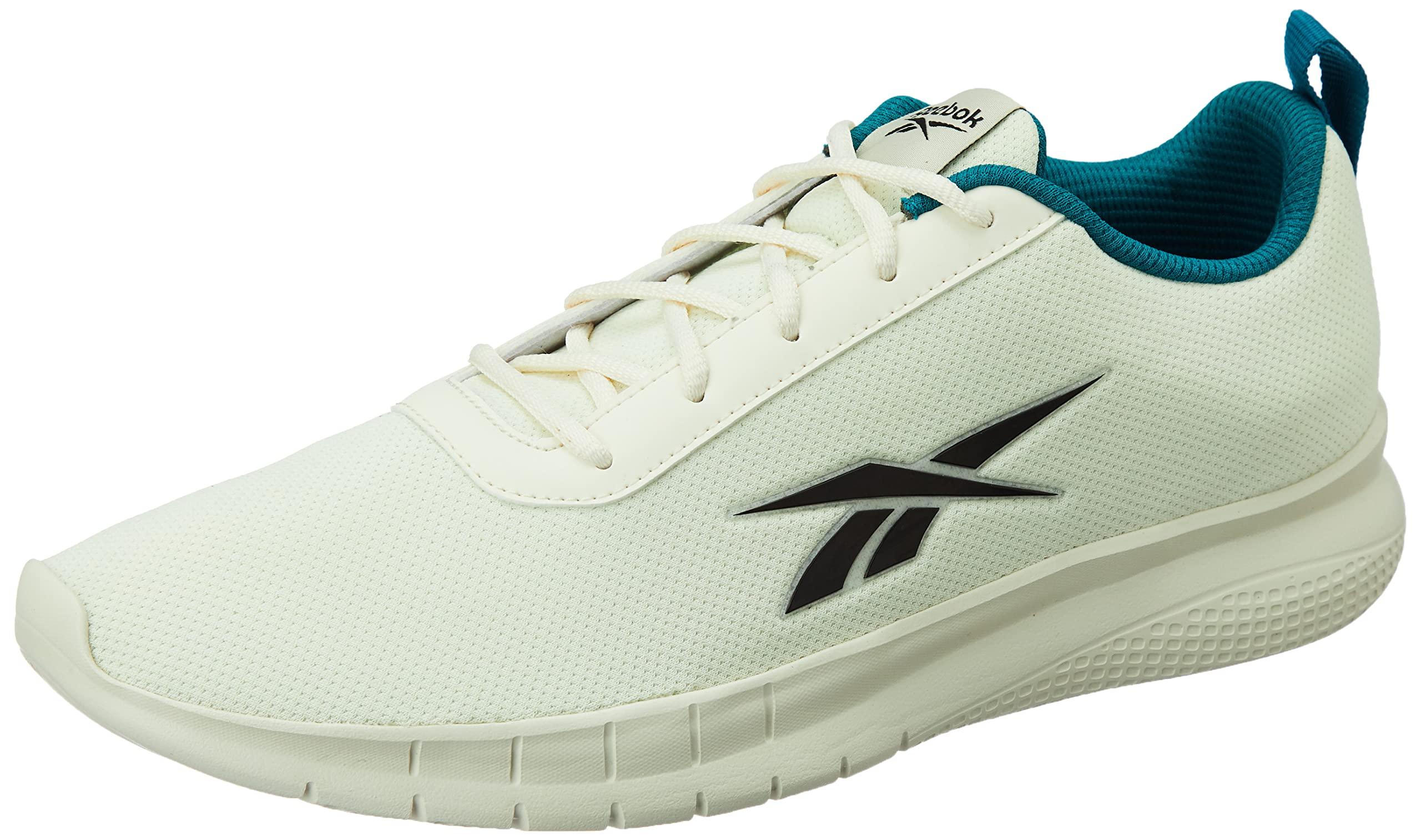 Reebok Men Synthetic/Textile Stride Runner M Running Shoes Classic White/Seaport Teal/Black UK-9